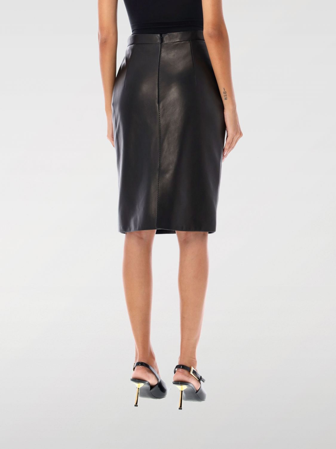 Giglio Gonna Saint Laurent in pelle Fino al 60% di sconto