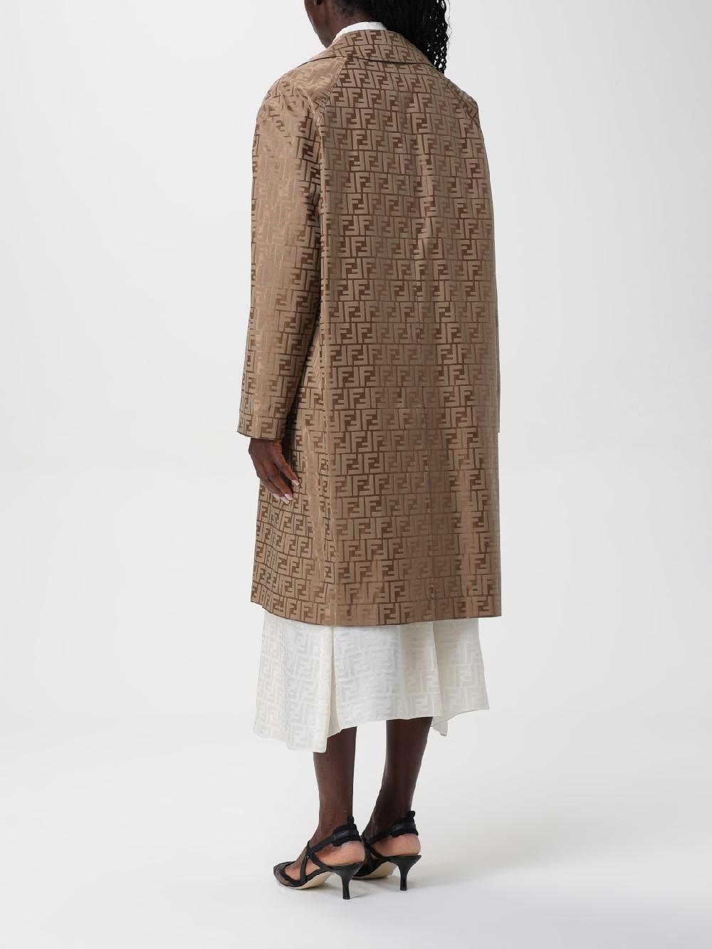 Giglio Cappotto FF Fendi in misto cotone Fino al 65% di sconto