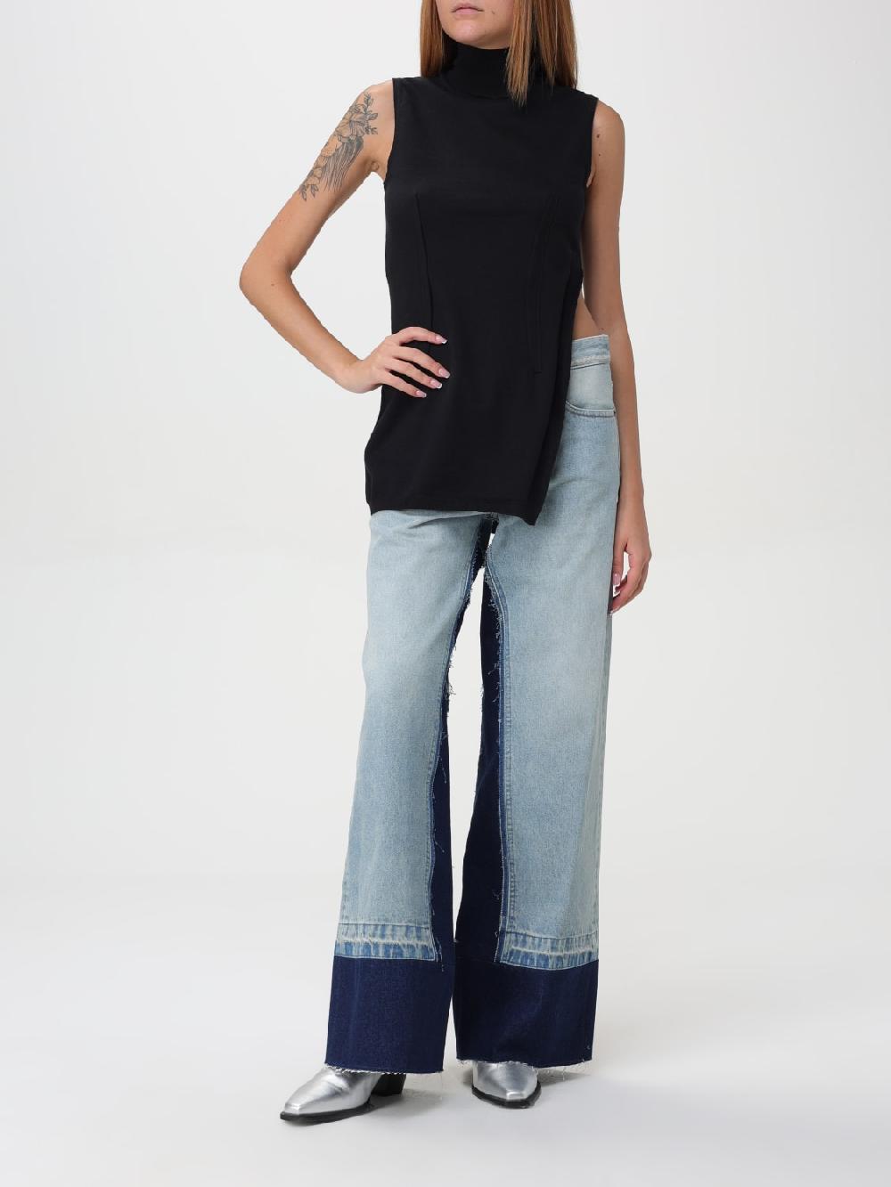 Giglio Top asimmetrico Mm6 Maison Margiela Esporta salva