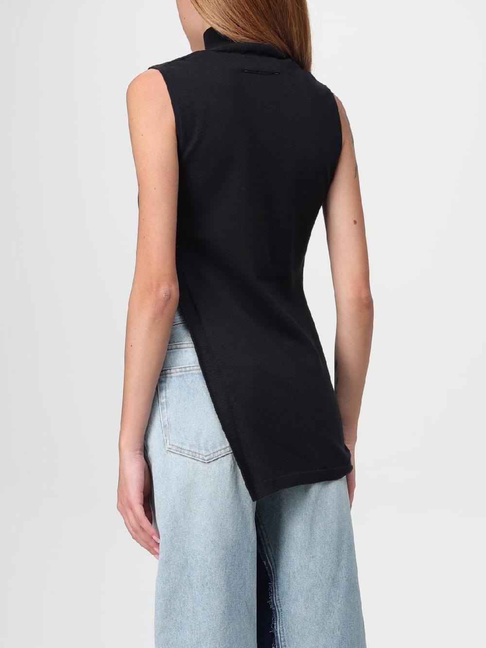 Giglio Top asimmetrico Mm6 Maison Margiela Esporta salva