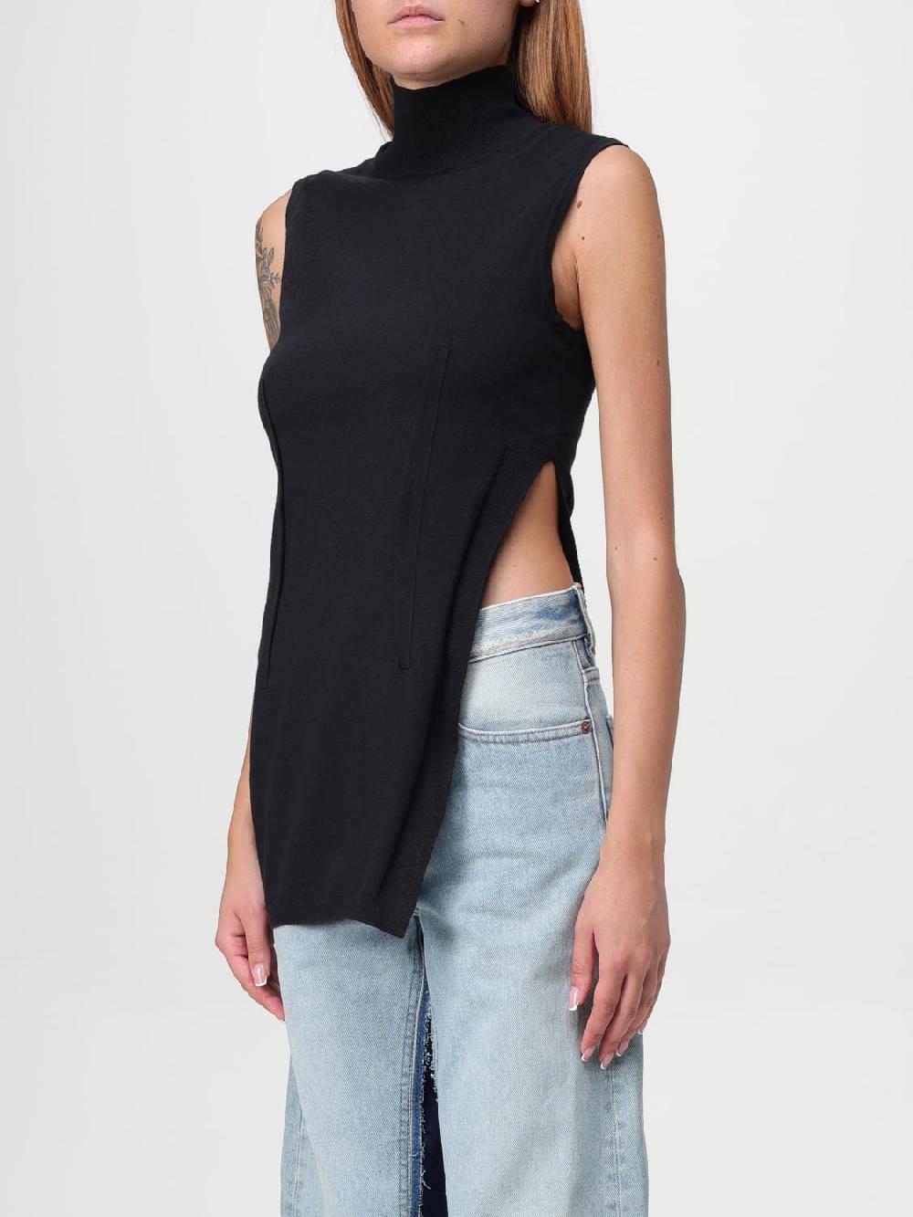 Giglio Top asimmetrico Mm6 Maison Margiela Esporta salva