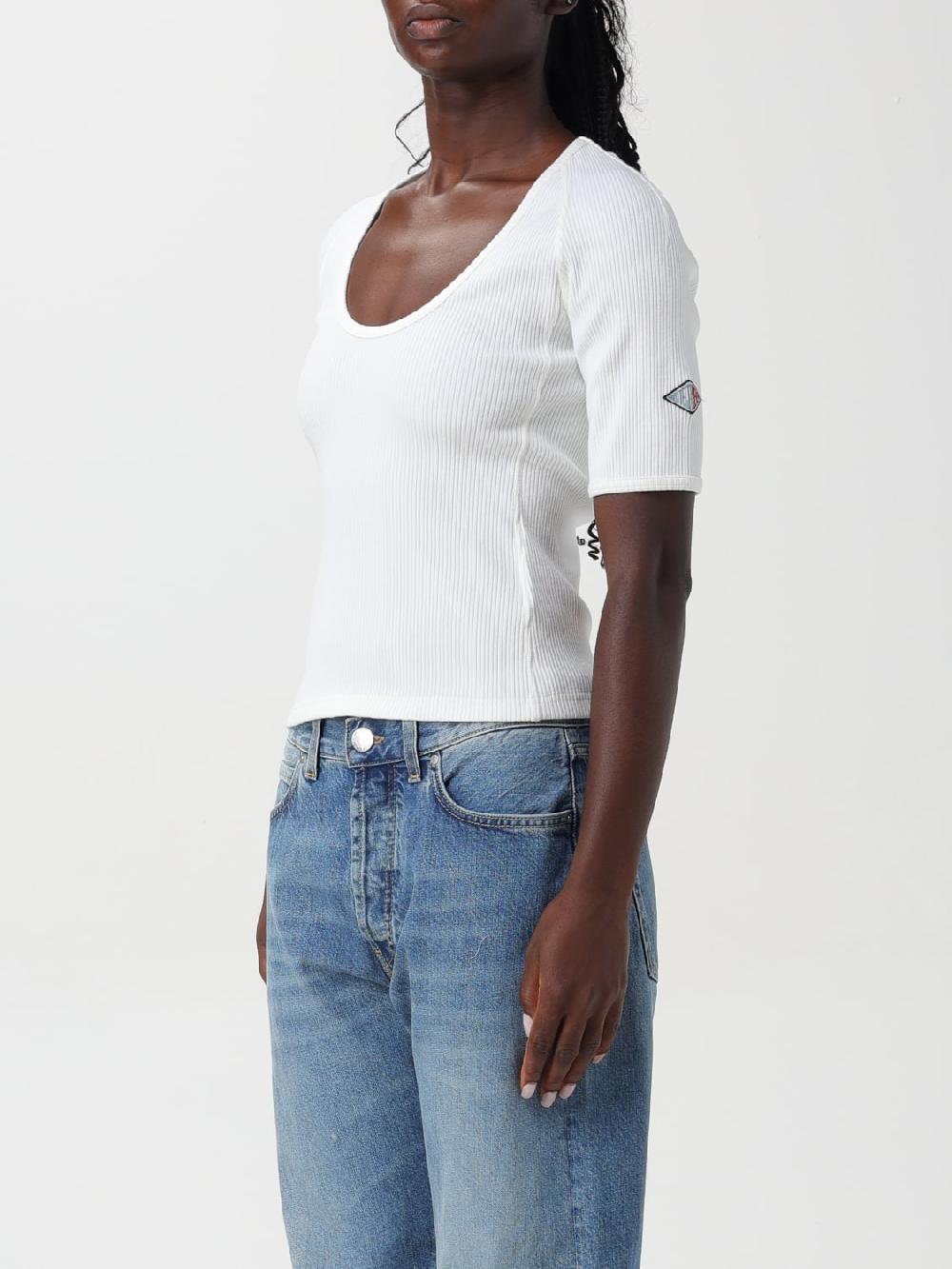 Giglio Top a costine con patch logo Bottega Veneta Black Friday Prezzi