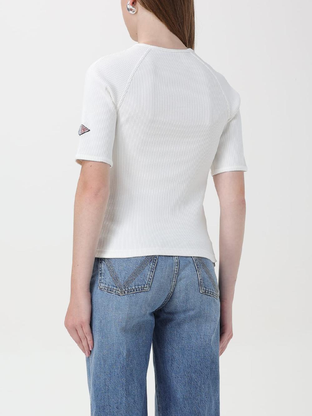 Giglio Top a costine con patch logo Bottega Veneta Qualità