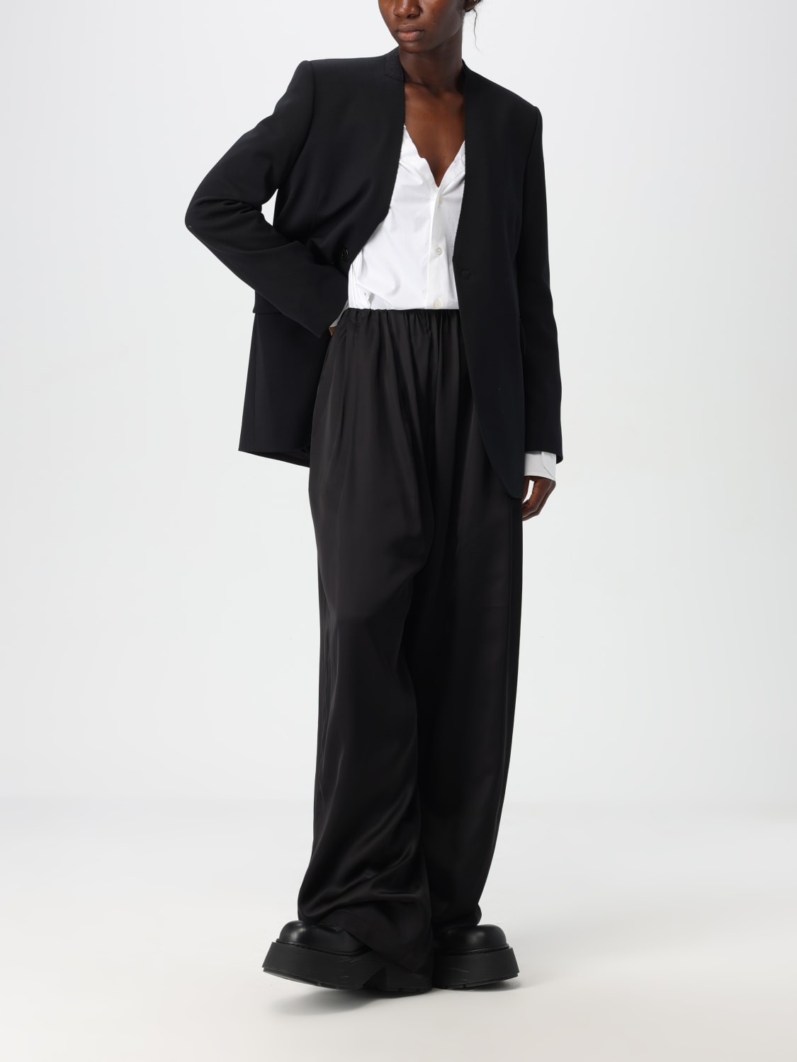 Giglio Pantalone MM6 Maison Margiela in viscosa Vendita Calda