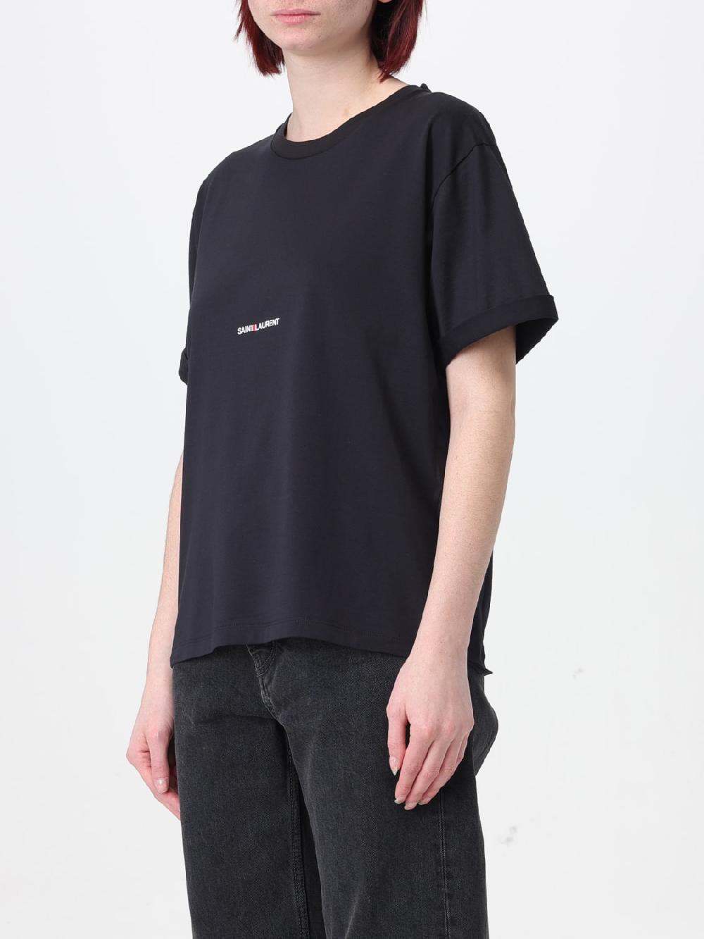 Giglio T-shirt basic Saint Laurent con logo Vendita Economica