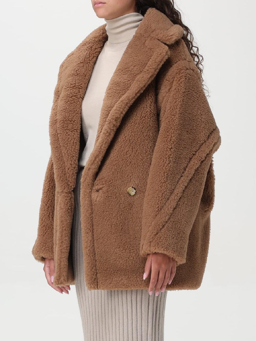 Giglio Cappotto Teddy Max Mara in lana di cammello Saldi Di Fabbrica