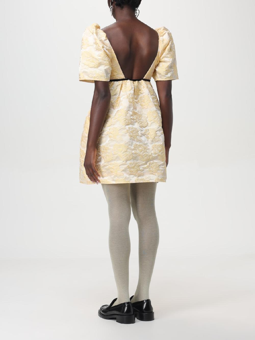 Giglio Abito mini in jacquard botanico Ganni Offerte speciali