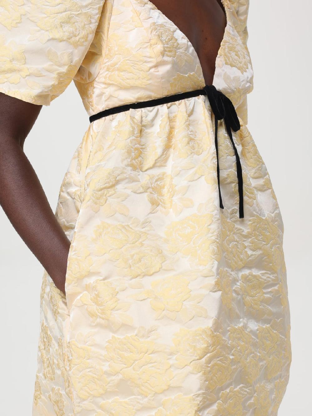Giglio Abito mini in jacquard botanico Ganni Offerte speciali