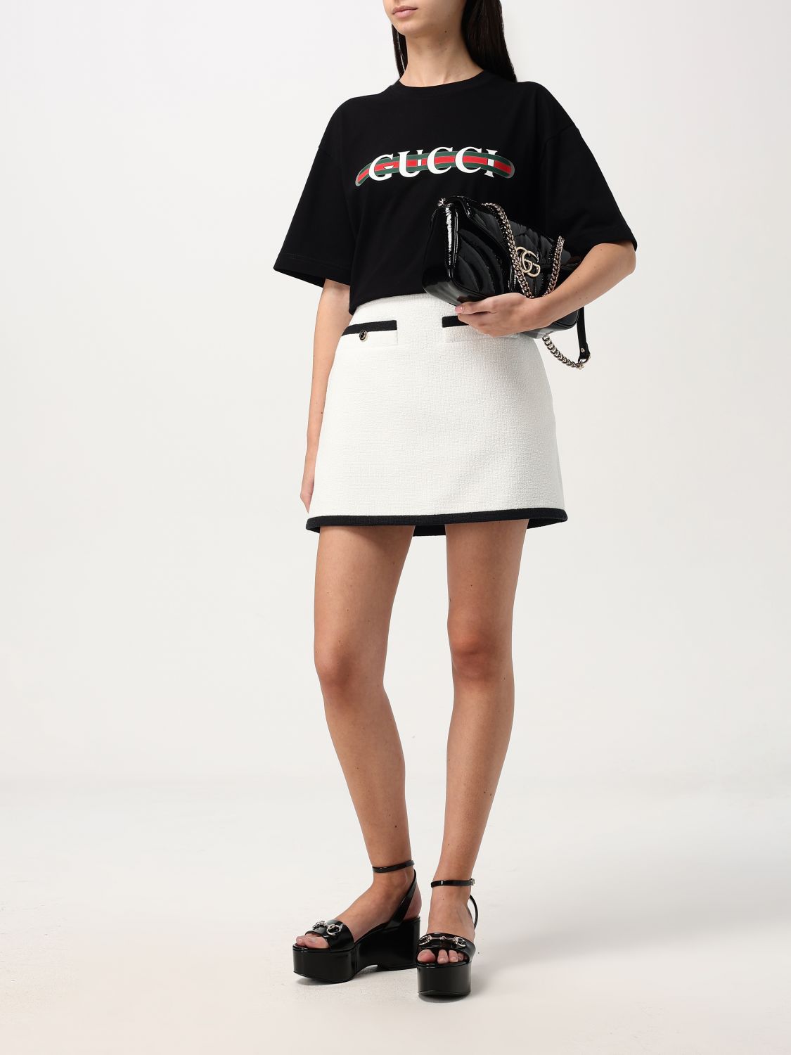 Giglio Gonna mini Gucci in misto cotone Soddisfazione Garantita