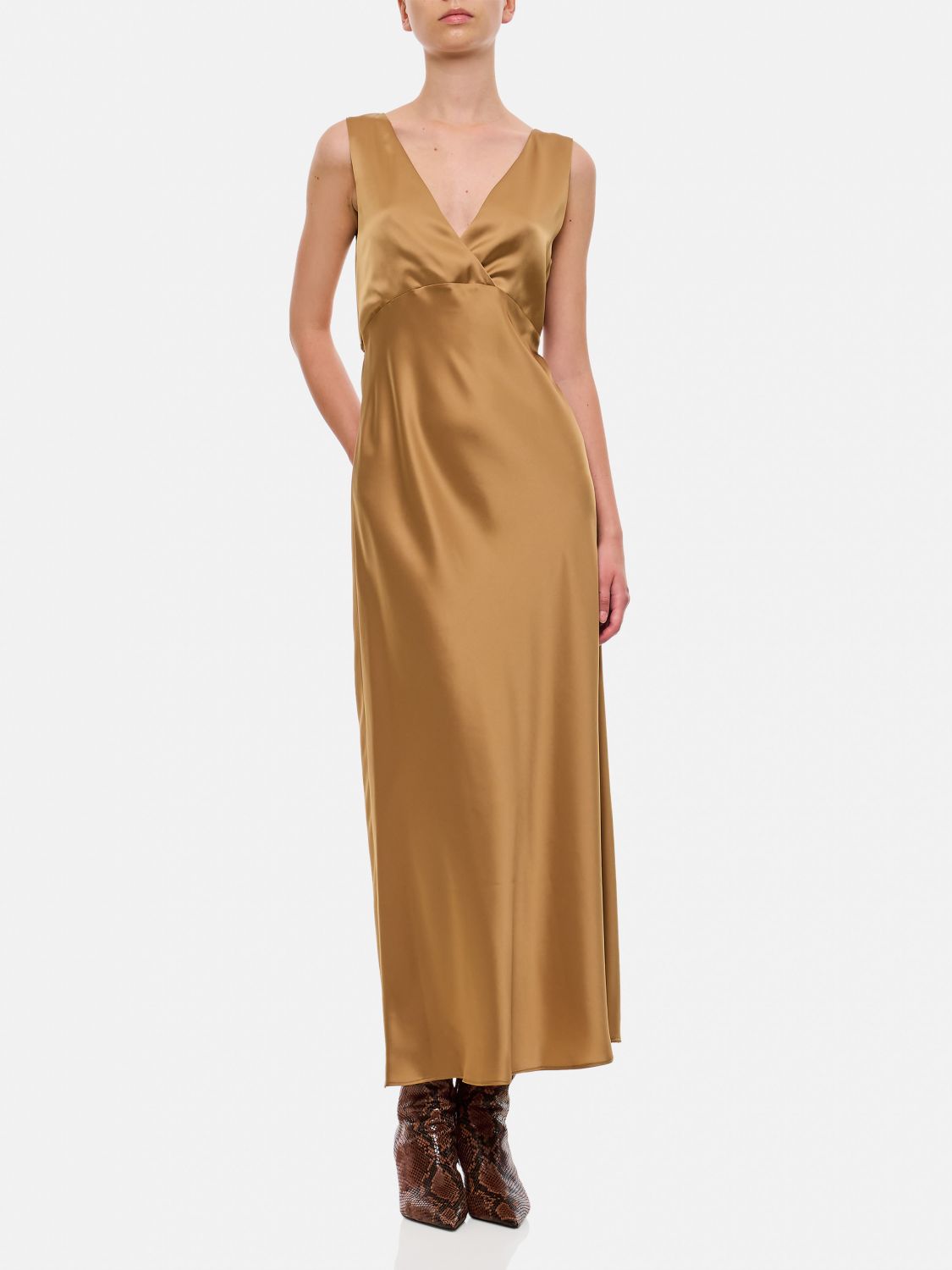 Giglio Abito Max Mara in raso Sconto