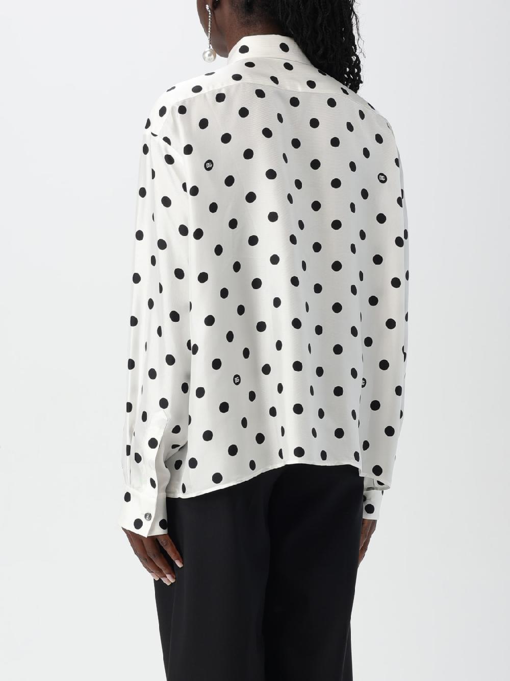 Giglio Camicia Dolce & Gabbana in seta a pois Latest stili