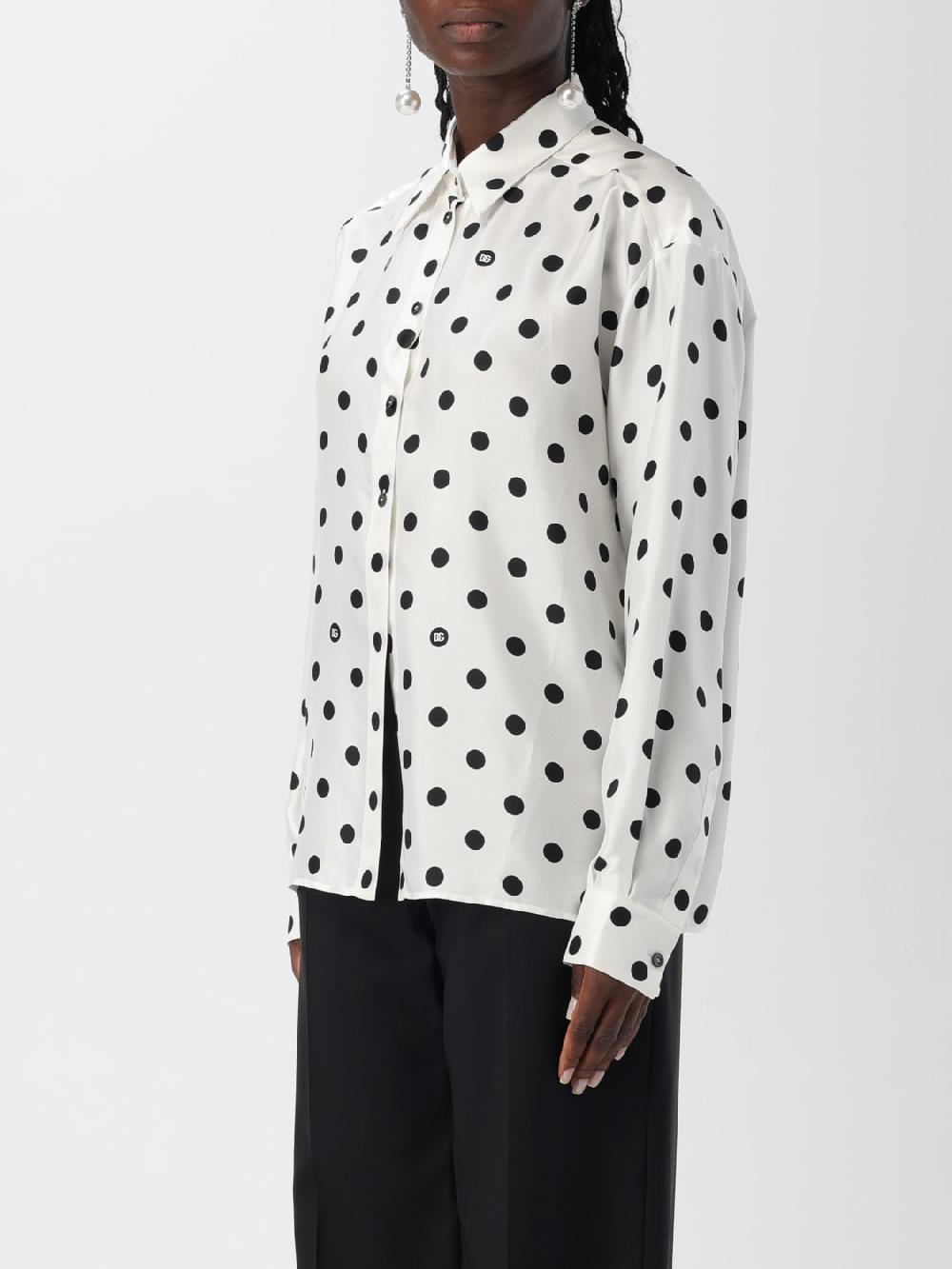 Giglio Camicia Dolce & Gabbana in seta a pois Latest stili