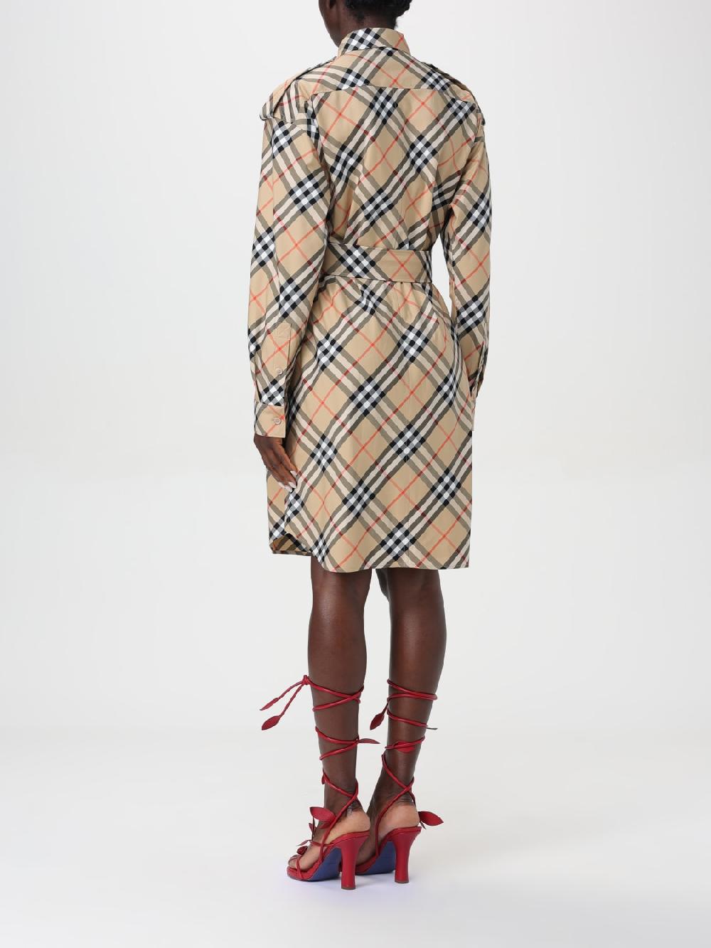 Giglio Abito di cotone check Burberry Qualità Garantita