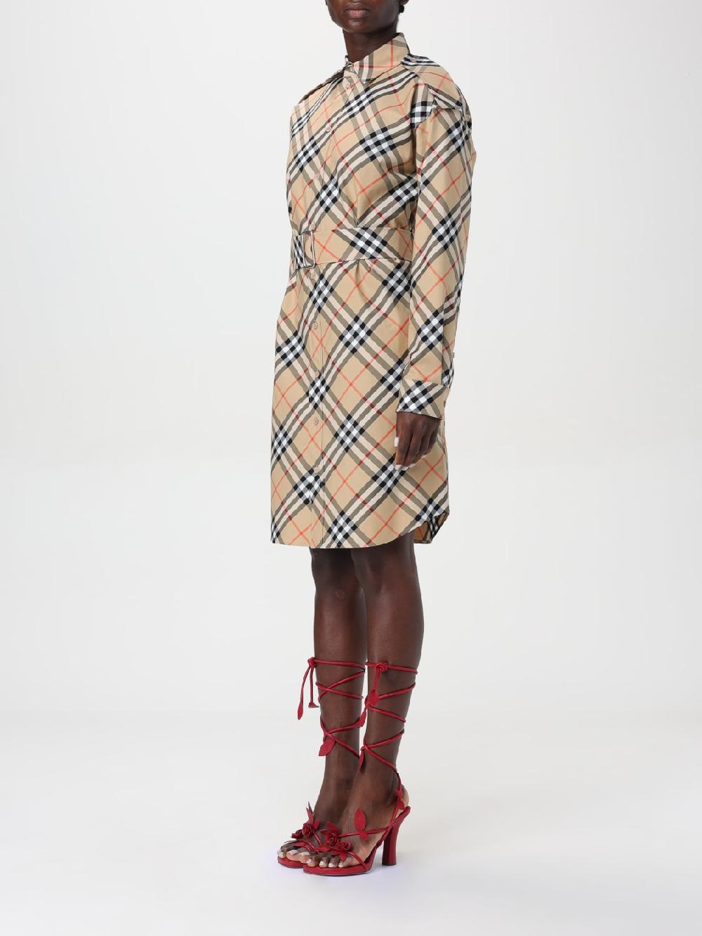 Giglio Abito di cotone check Burberry Qualità Garantita