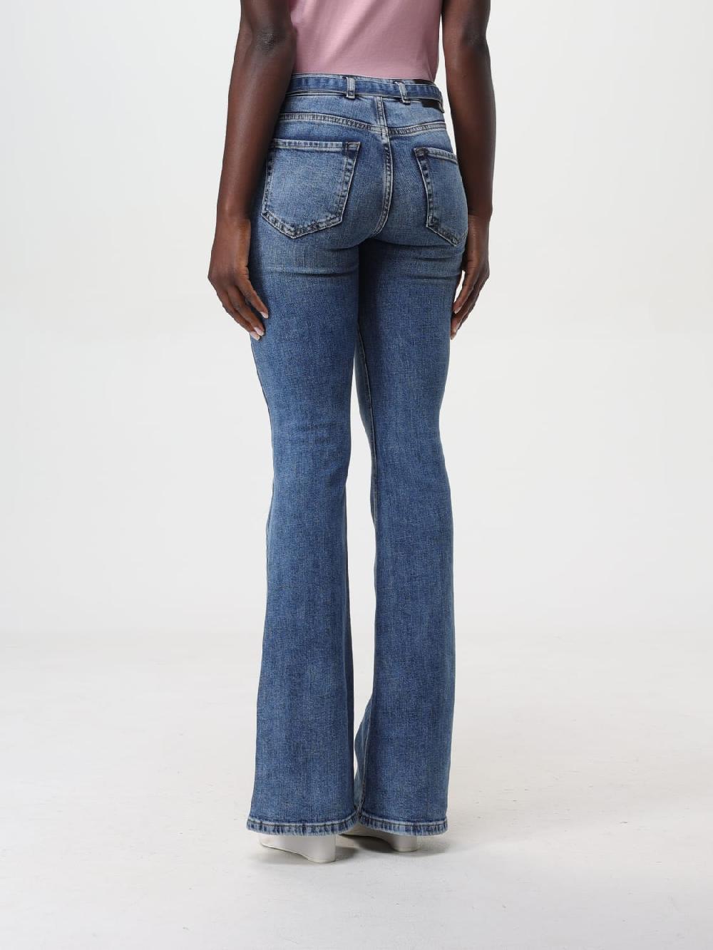 Giglio Jeans Pinko in denim di cotone con cinta I Più Venduti