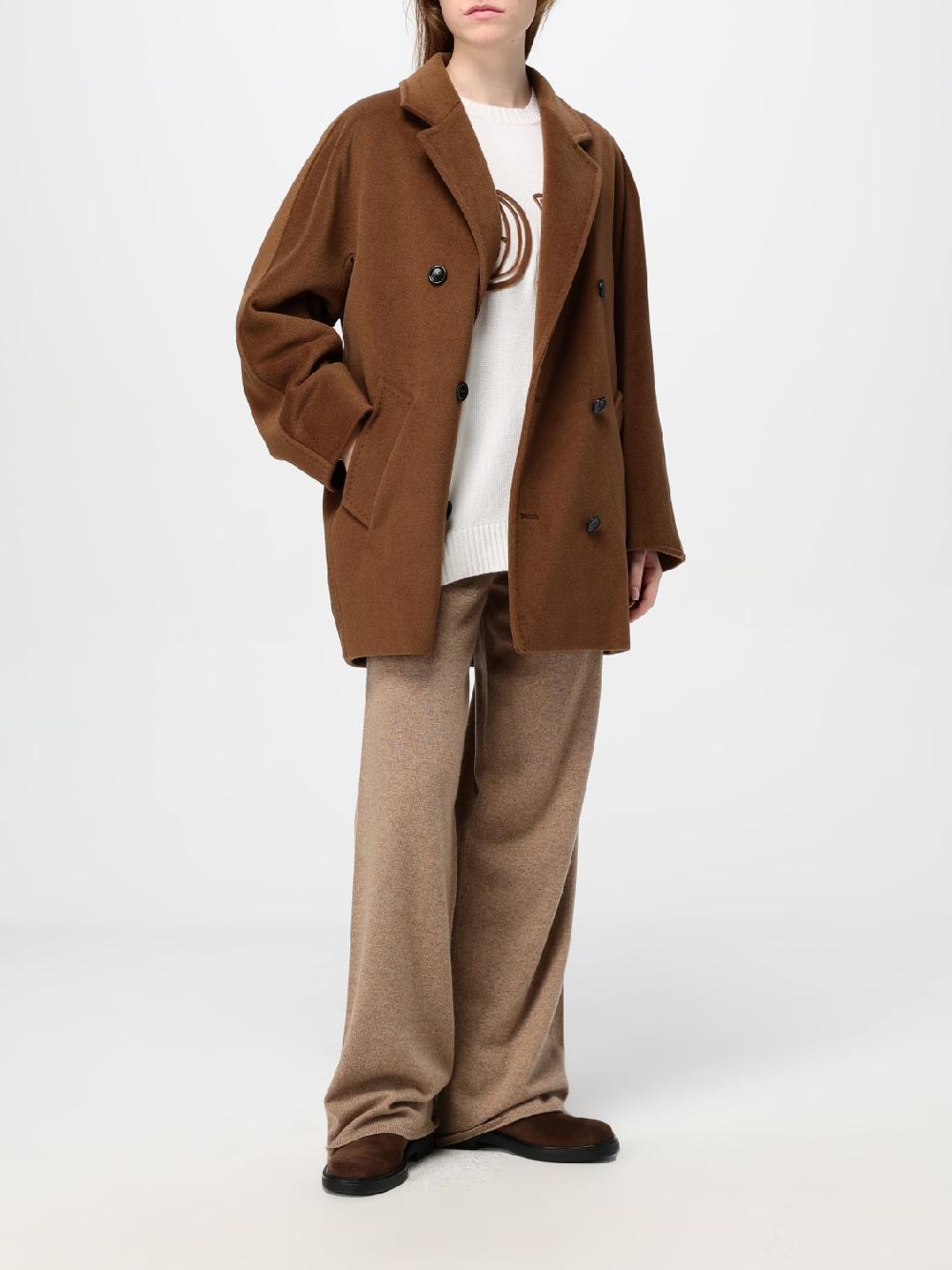 Giglio Pantalone Max Mara in misto lana Comprare a buon mercato