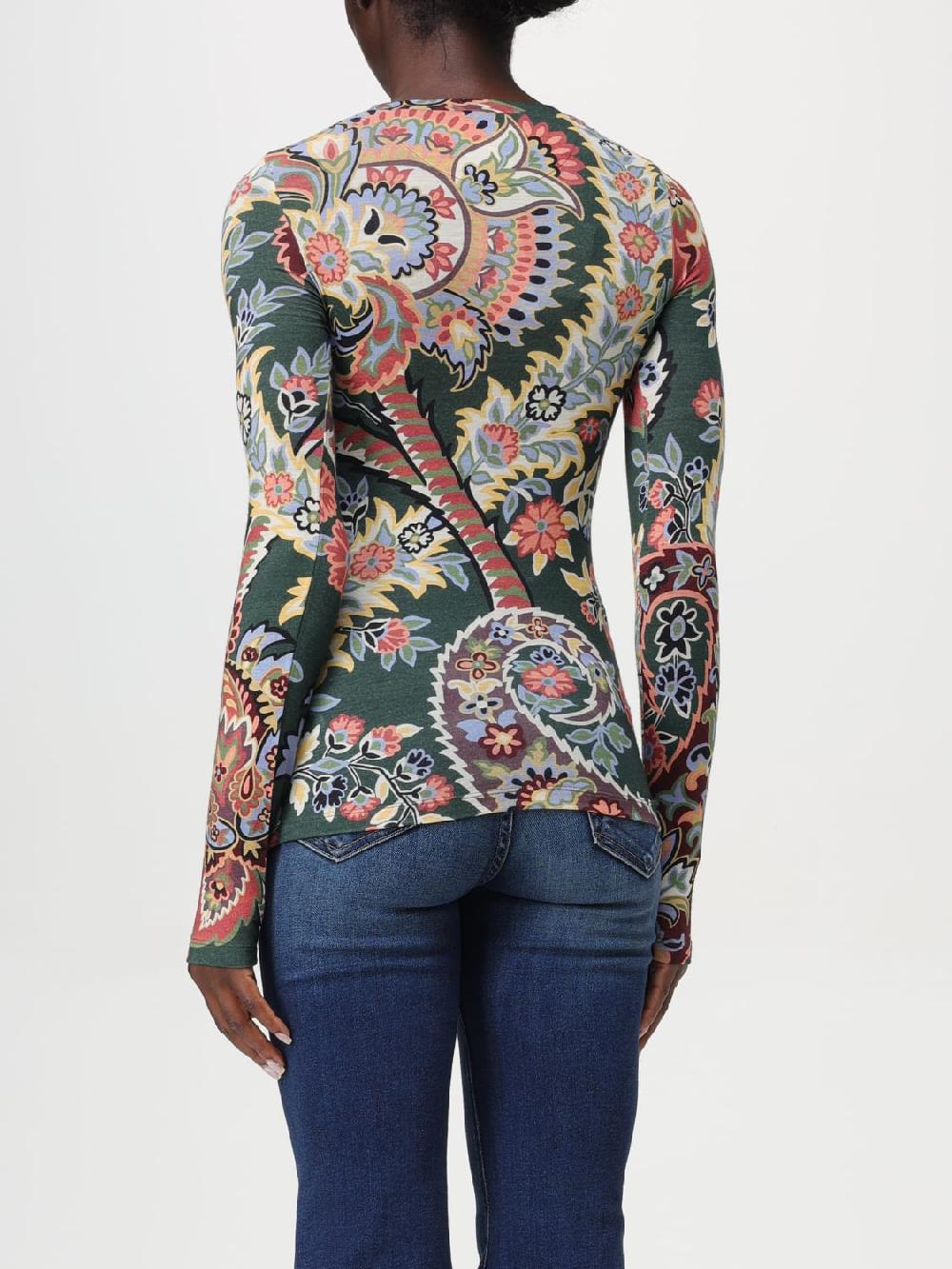 Giglio Top Etro in misto lana Paisley Offerta per la Festa della Mamma