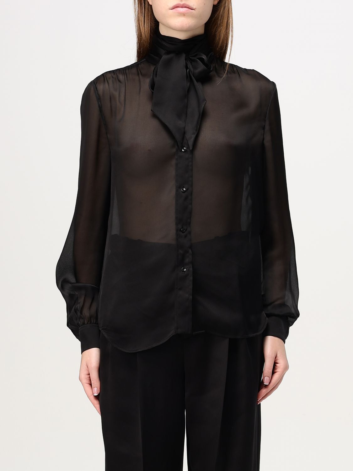 Giglio Camicia Saint Laurent in seta