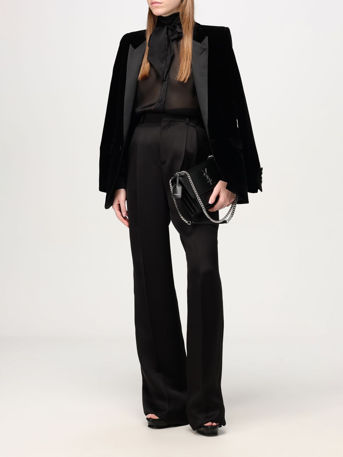 Giglio Camicia Saint Laurent in seta Liquidazione