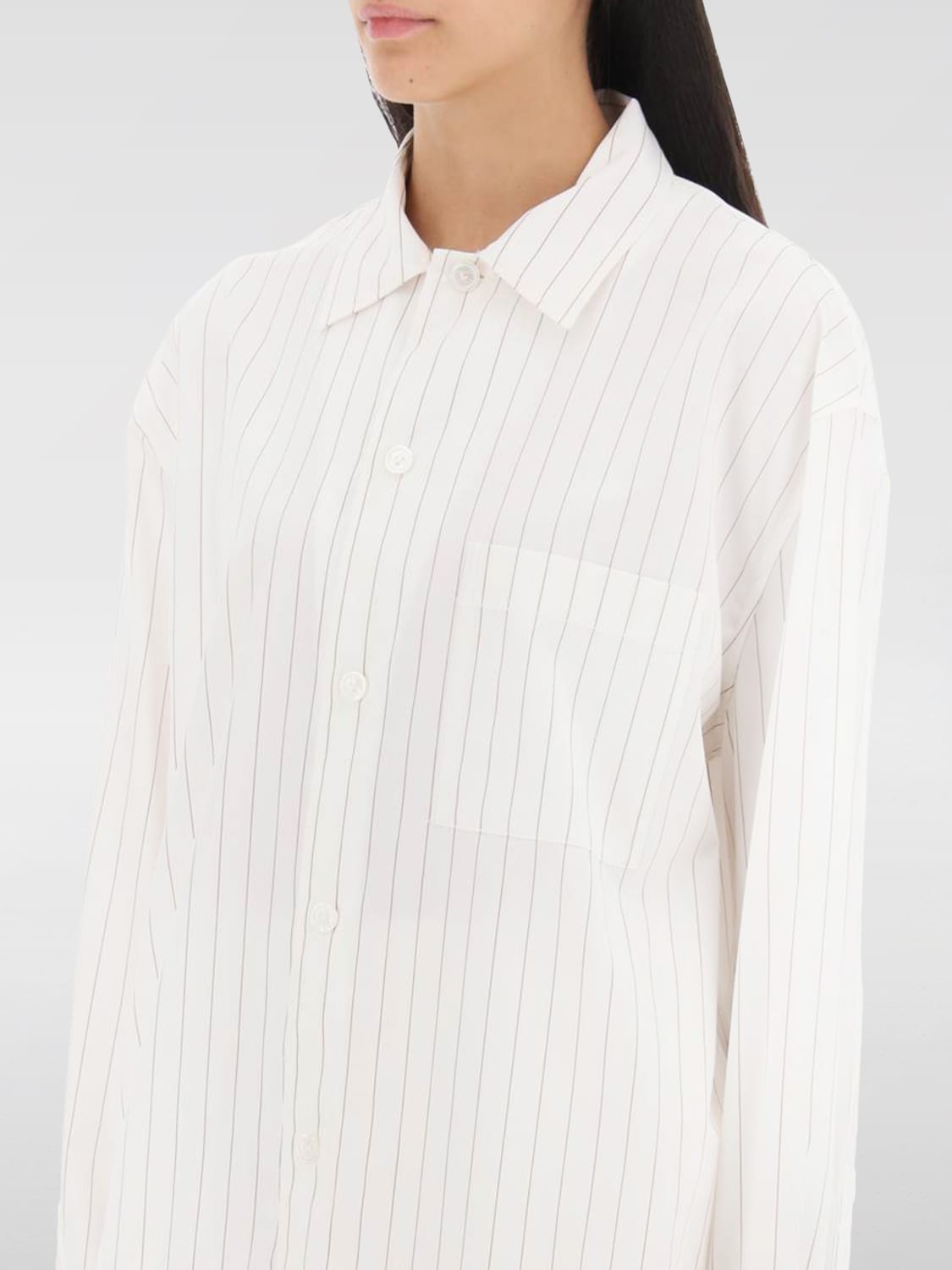 Giglio Camicia Bottega Veneta in cotone a righe Rilascio limitato
