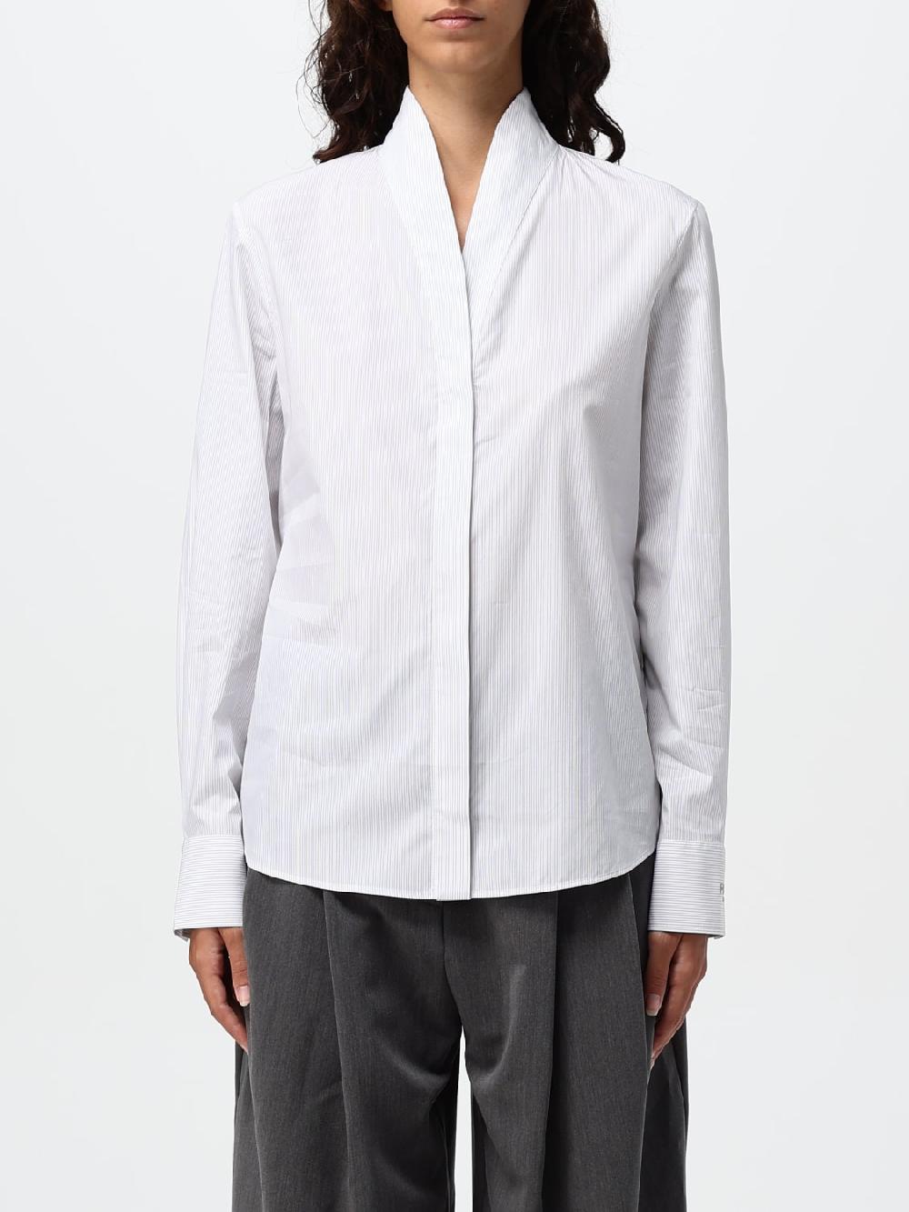Giglio Camicia Fendi in cotone a righe Fino al 65% di sconto