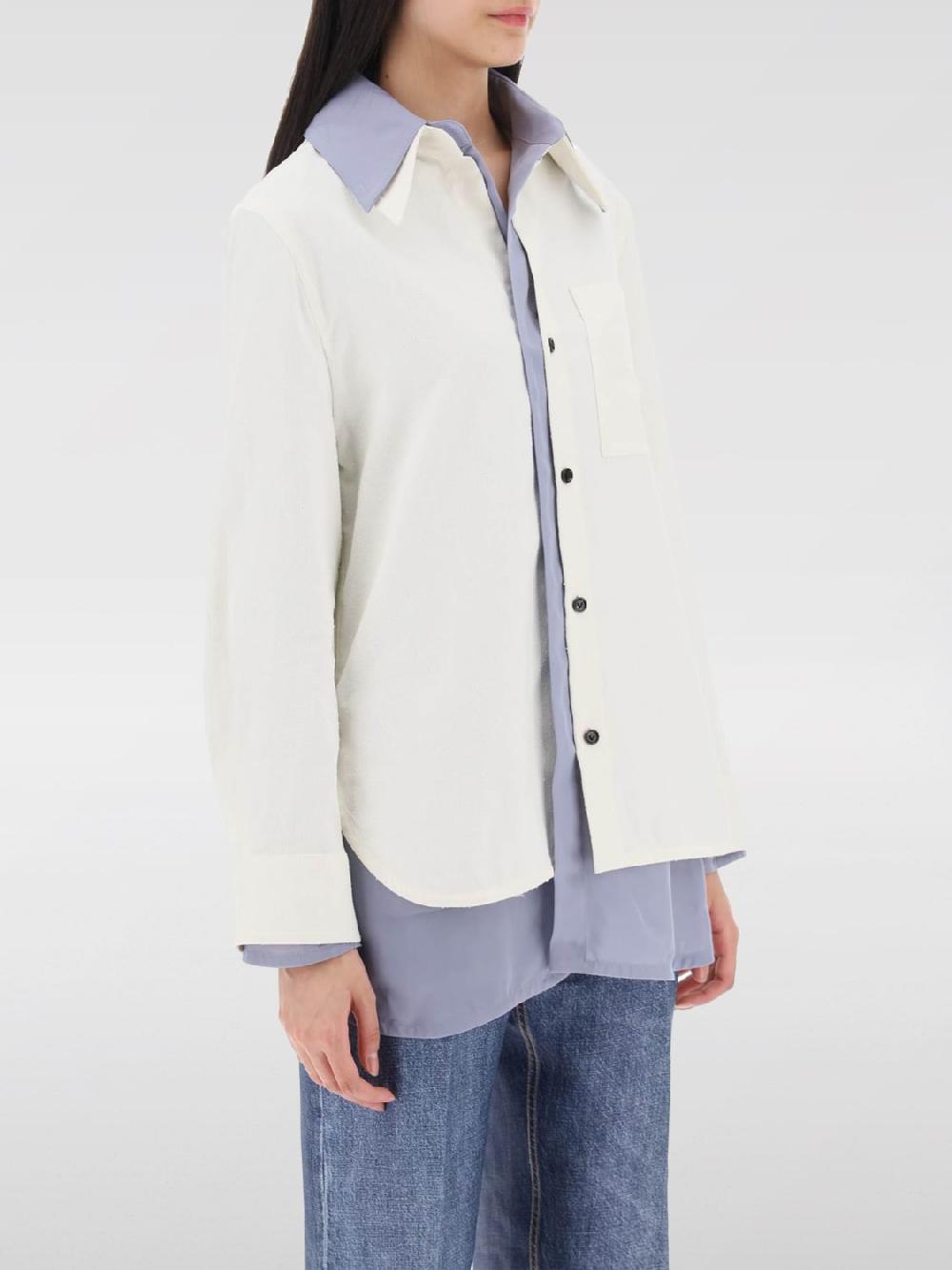 Giglio Camicia Bottega Veneta in misto cotone Offerta speciale della fabbrica