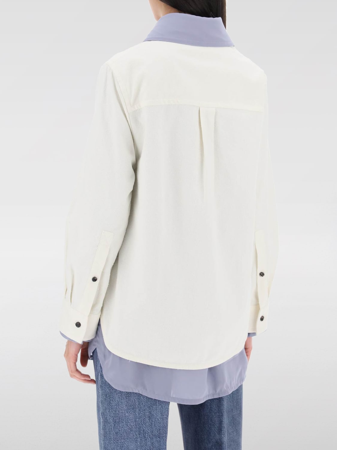 Giglio Camicia Bottega Veneta in misto cotone Offerta speciale della fabbrica