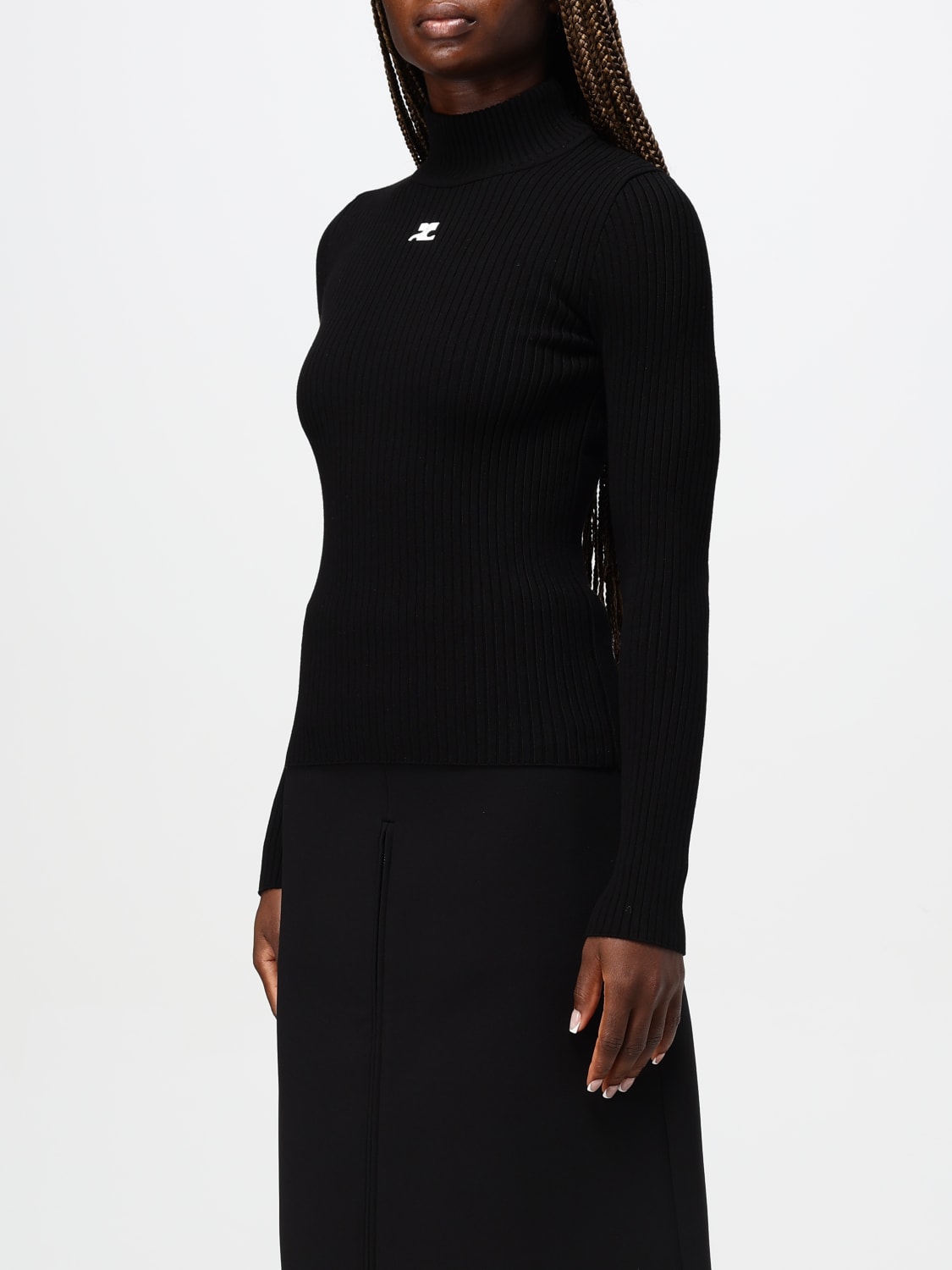 Giglio Maglia Courrèges in viscosa a coste stretch 50% di sconto per tempo limitato