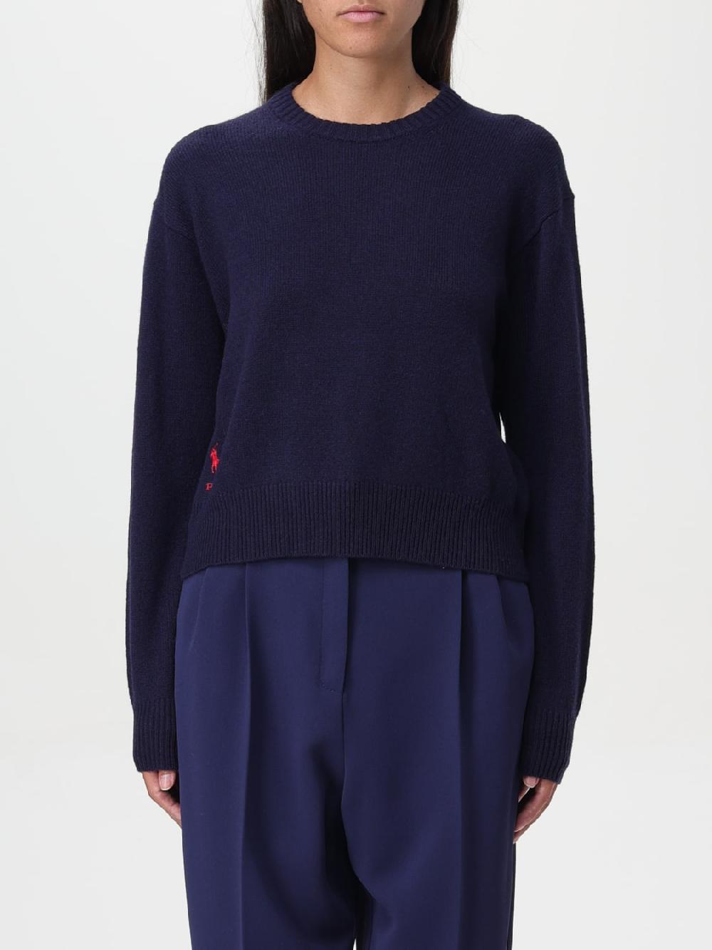 Giglio Maglione Polo Ralph Lauren in misto lana con logo ricamato