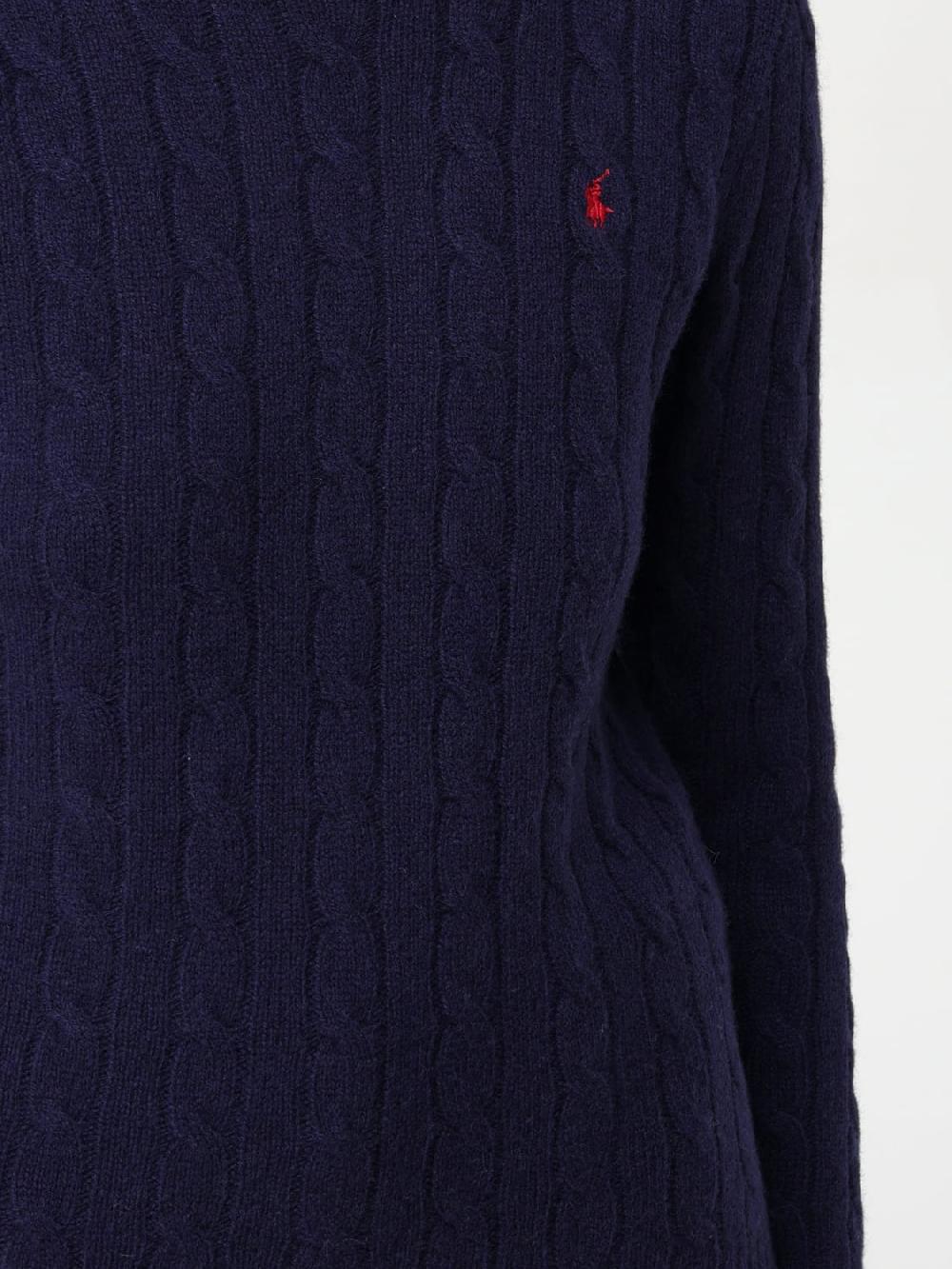 Giglio Maglia Polo Ralph Lauren in lana con lavorazione intrecciata Spedizione Gratuita