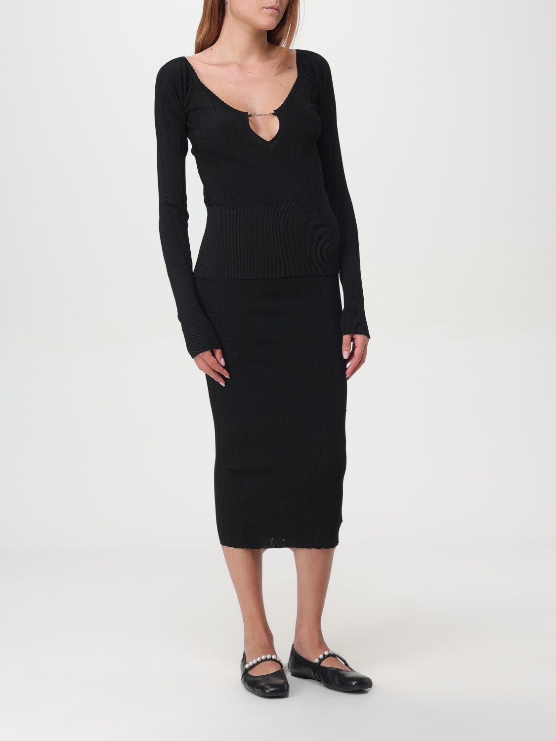 Giglio Top Le Haut Pralu Jacquemus in viscosa stretch a coste Offerta esclusiva
