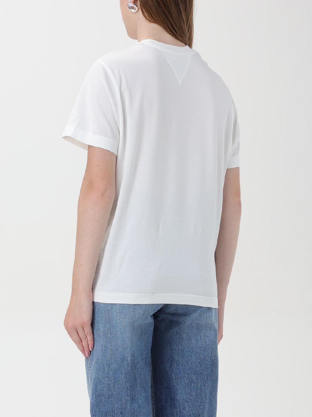Giglio T-shirt basic Bottega Veneta con mini logo Vendita calda