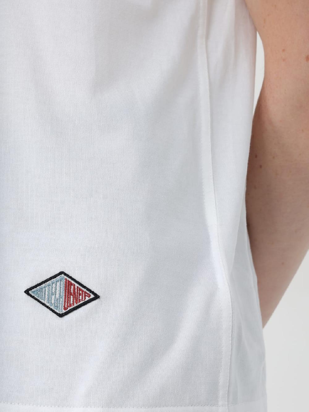 Giglio T-shirt basic Bottega Veneta con mini logo Vendita calda