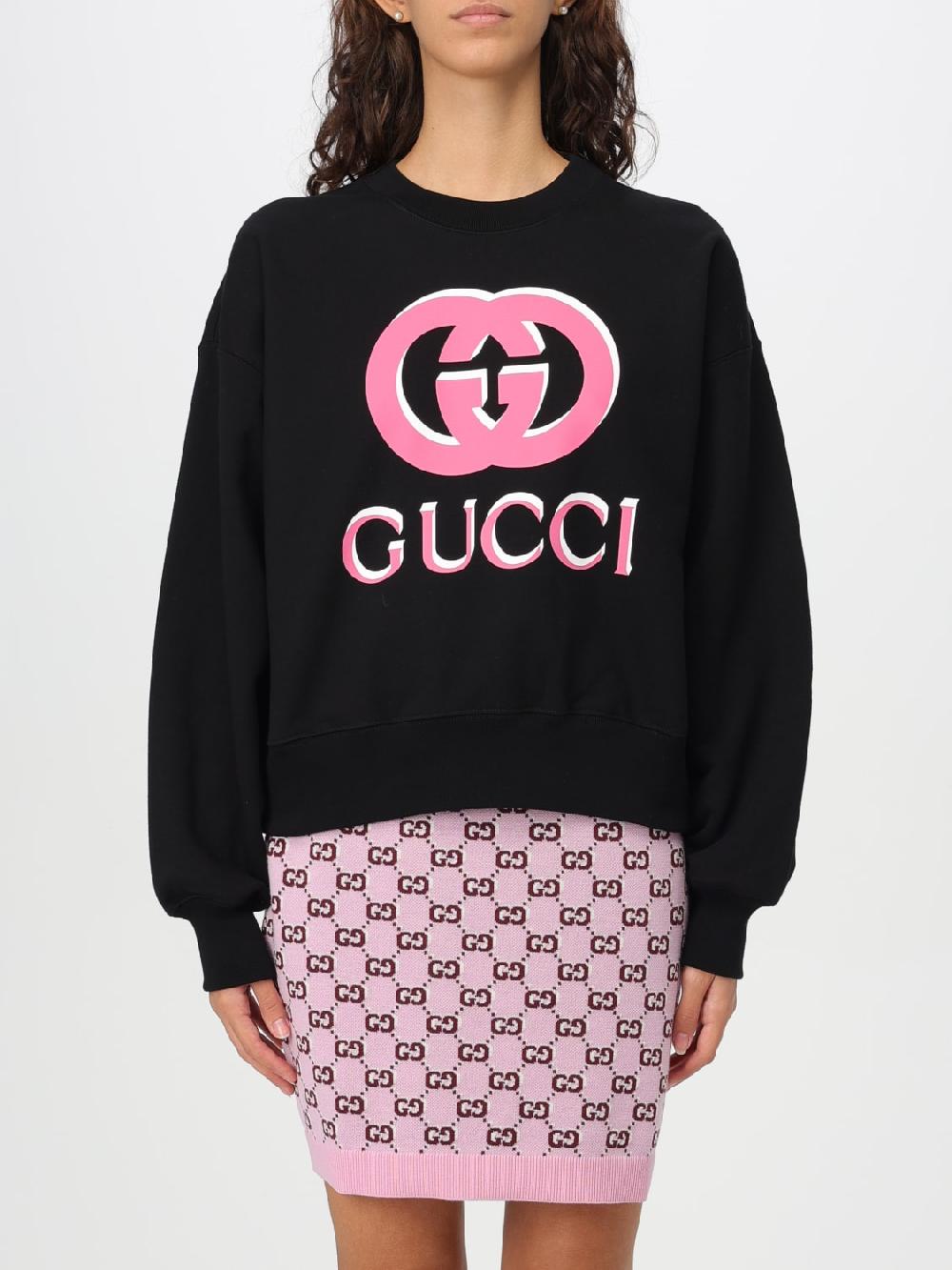Giglio Felpa Gucci in cotone con logo Latest fashion