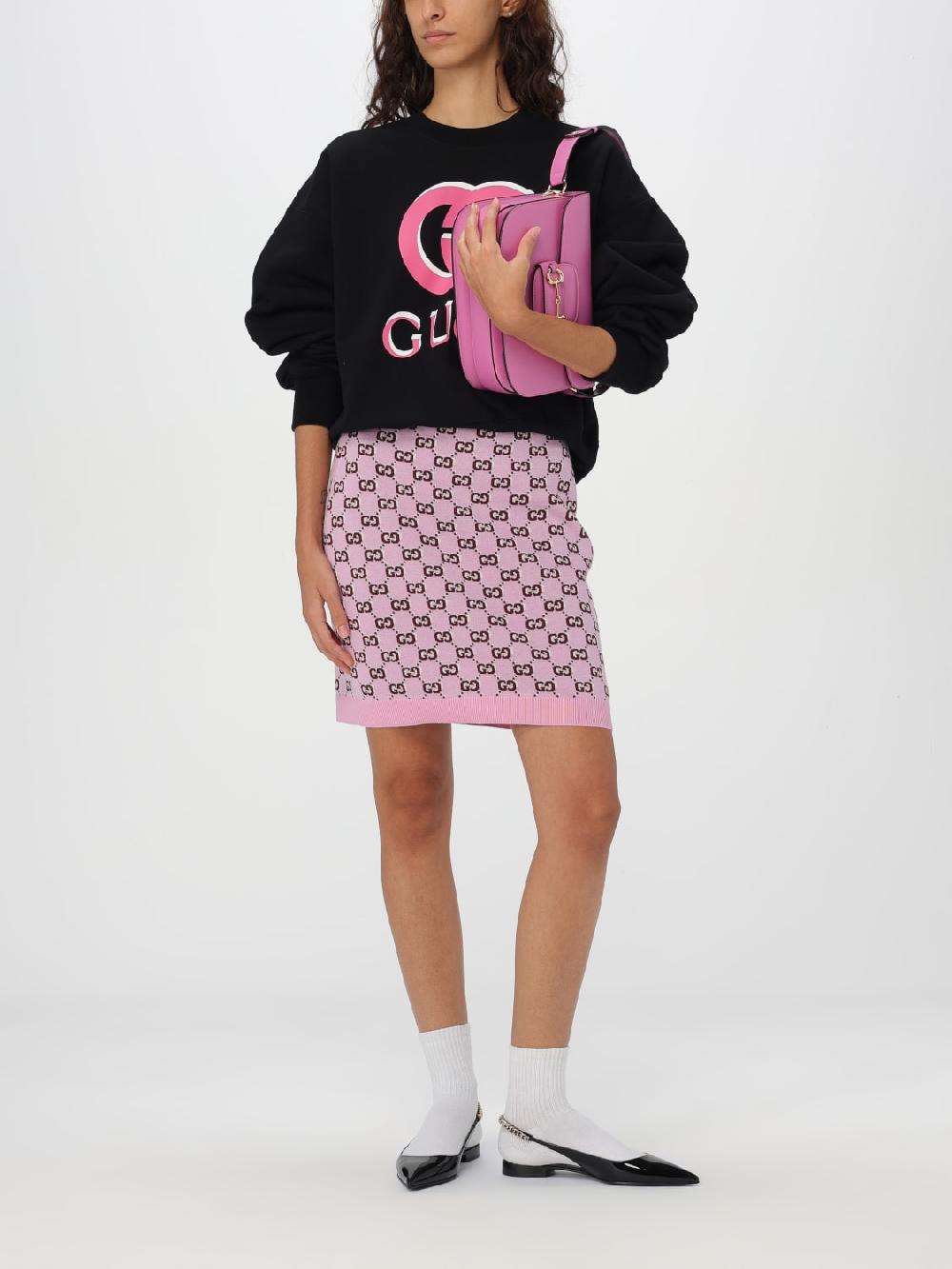 Giglio Felpa Gucci in cotone con logo Latest fashion