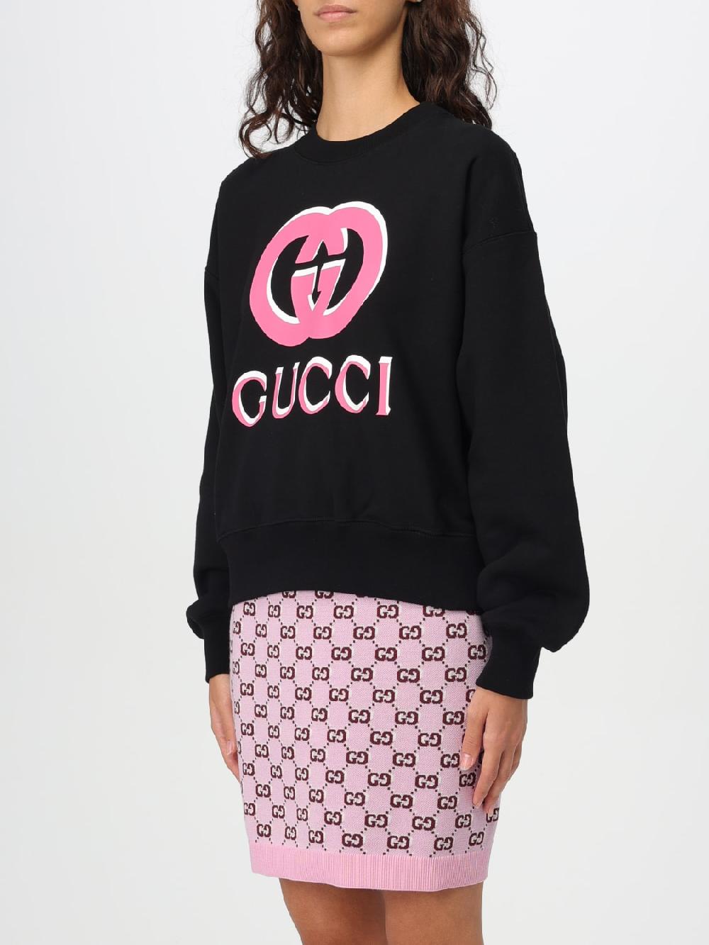 Giglio Felpa Gucci in cotone con logo Latest fashion