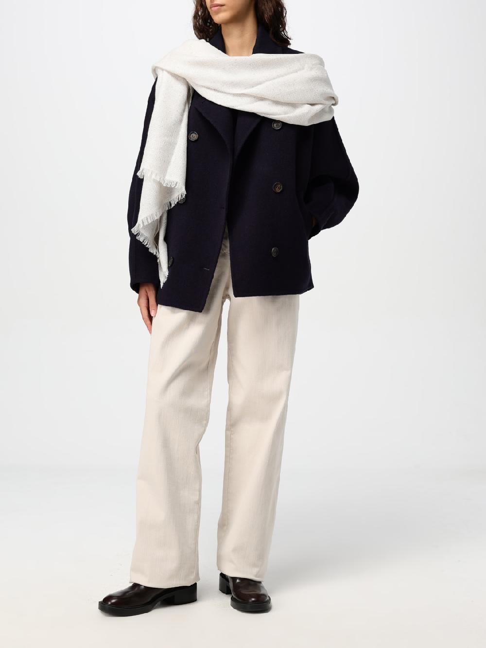 Giglio Caban a doppiopetto Brunello Cucinelli in lana e cashmere Online Outlet