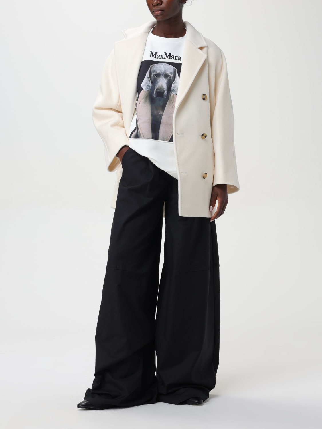 Giglio Pantalone Max Mara in cotone stretch Offerte esclusive