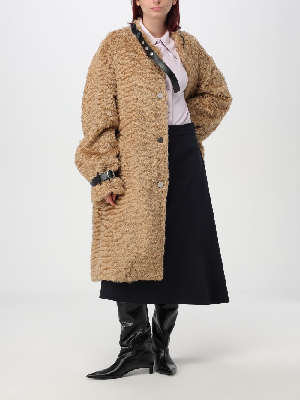 Giglio Cappotto Jil Sander in Mohair e cotone Nuovi prodotti