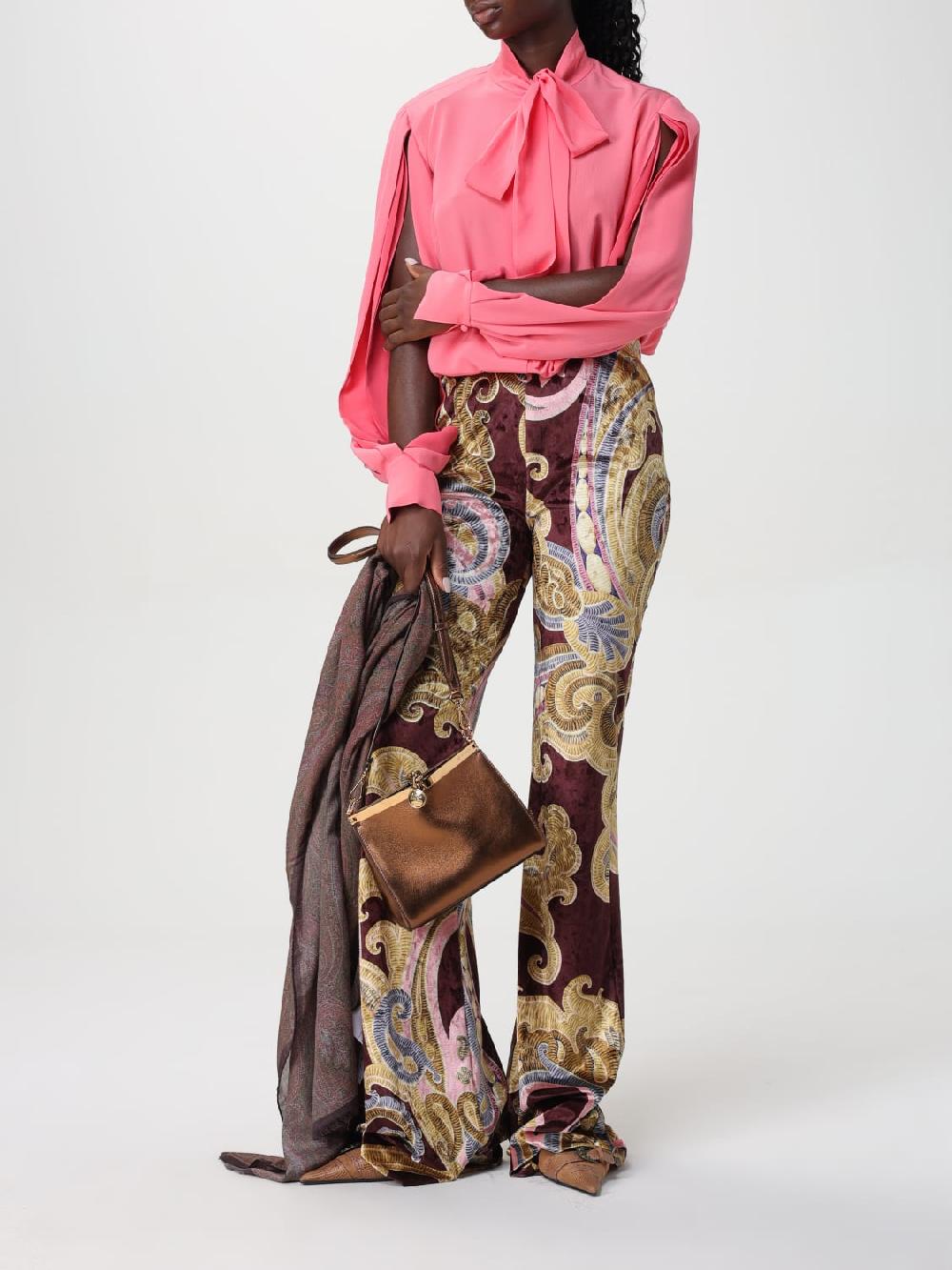 Giglio Pantalone Paisley Etro in ciniglia stampata ACQUISTA ORA