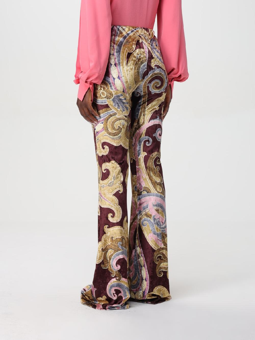 Giglio Pantalone Paisley Etro in ciniglia stampata ACQUISTA ORA