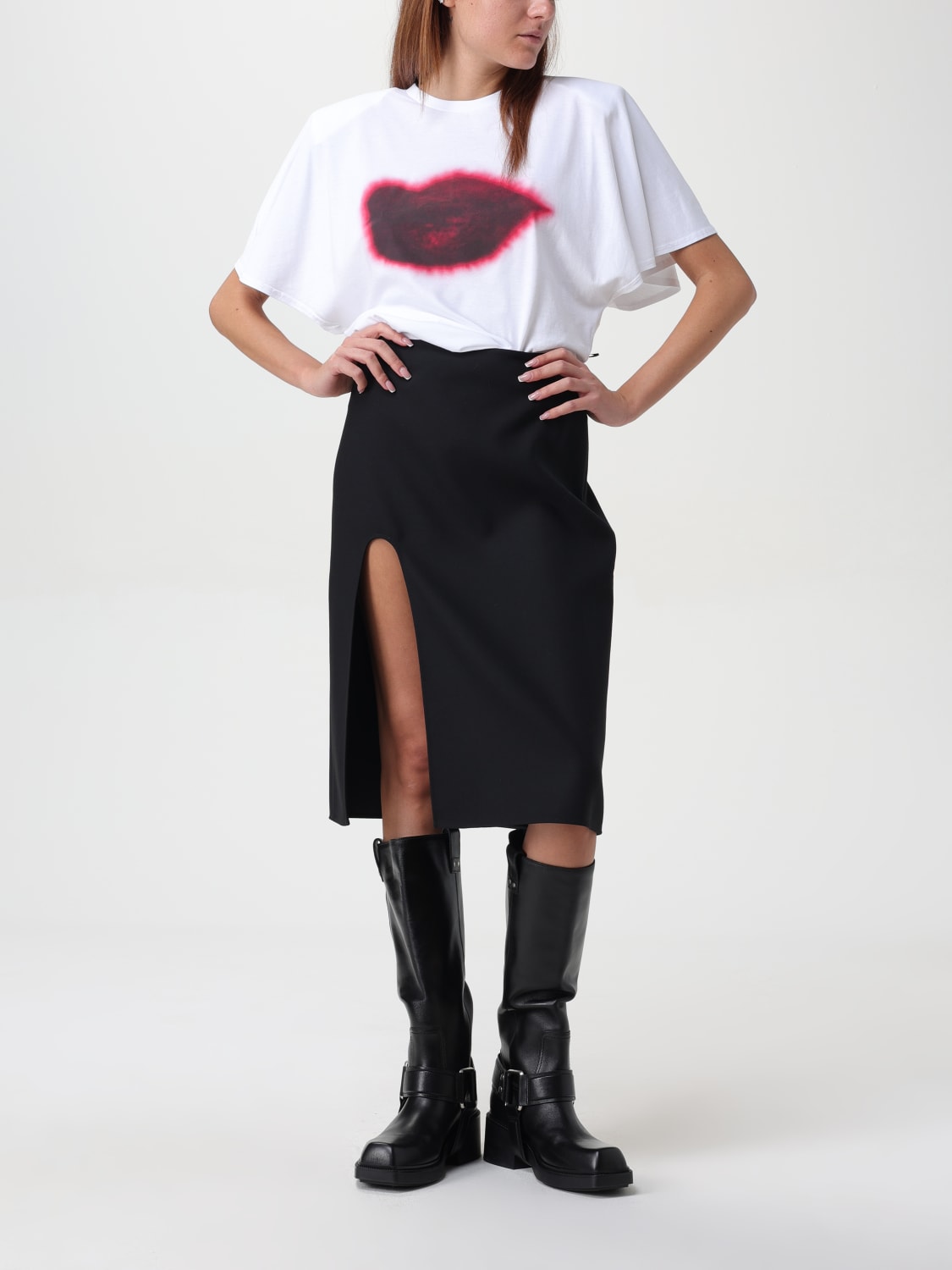 Giglio Gonna Stella McCartney in lana Sostegno trimestrale
