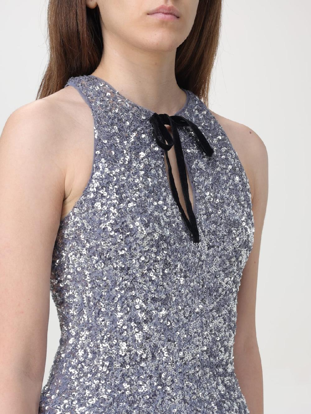 Giglio Top di paillettes Ganni con fiocco Black Friday Prezzi