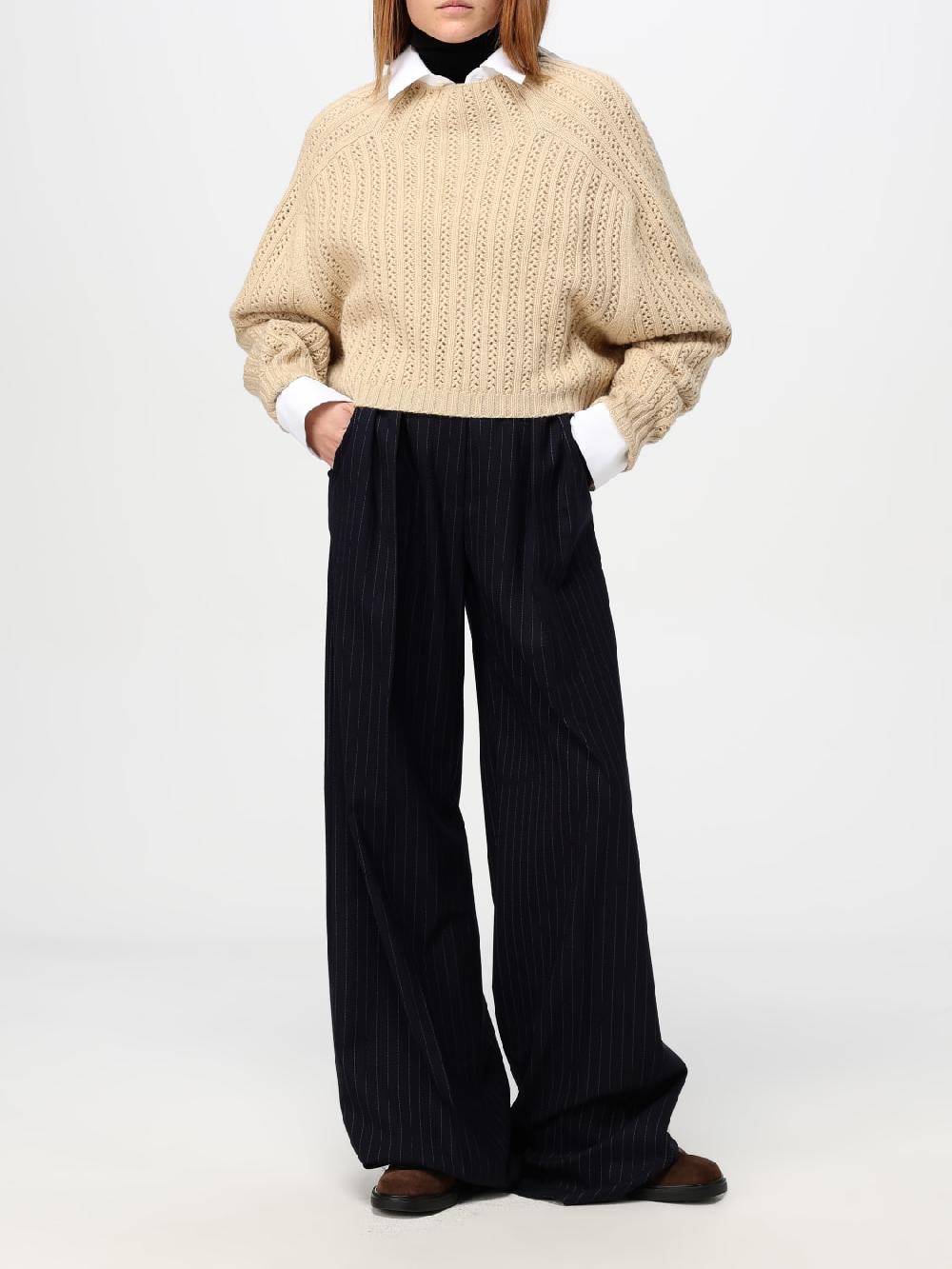 Giglio Pantalone Max Mara in lana vergine Italy