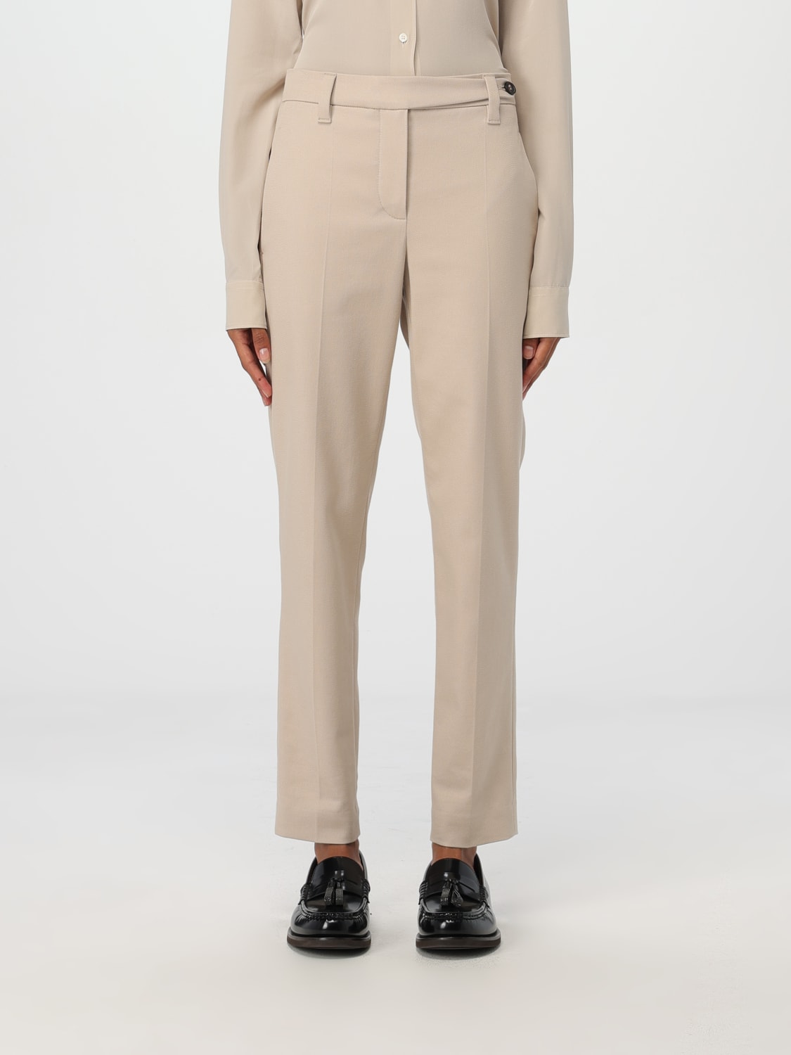 Giglio Pantalone Brunello Cucinelli in cotone stretch Nuovo