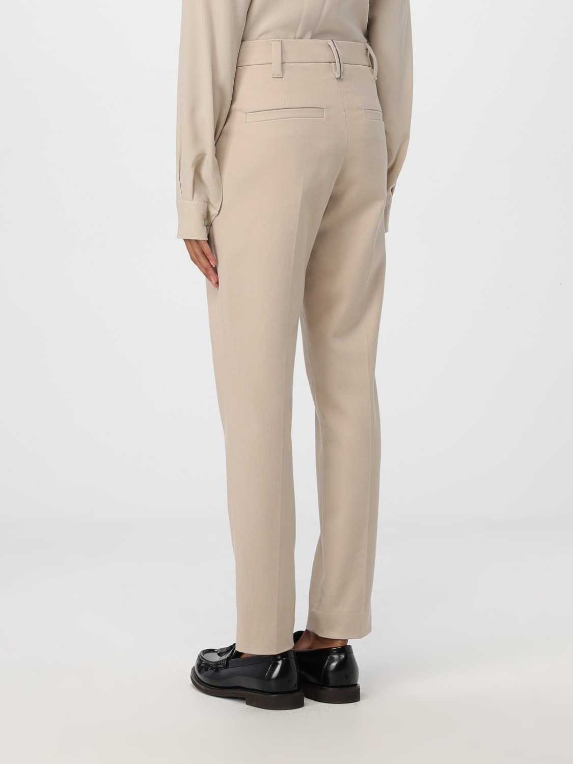 Giglio Pantalone Brunello Cucinelli in cotone stretch Nuovo