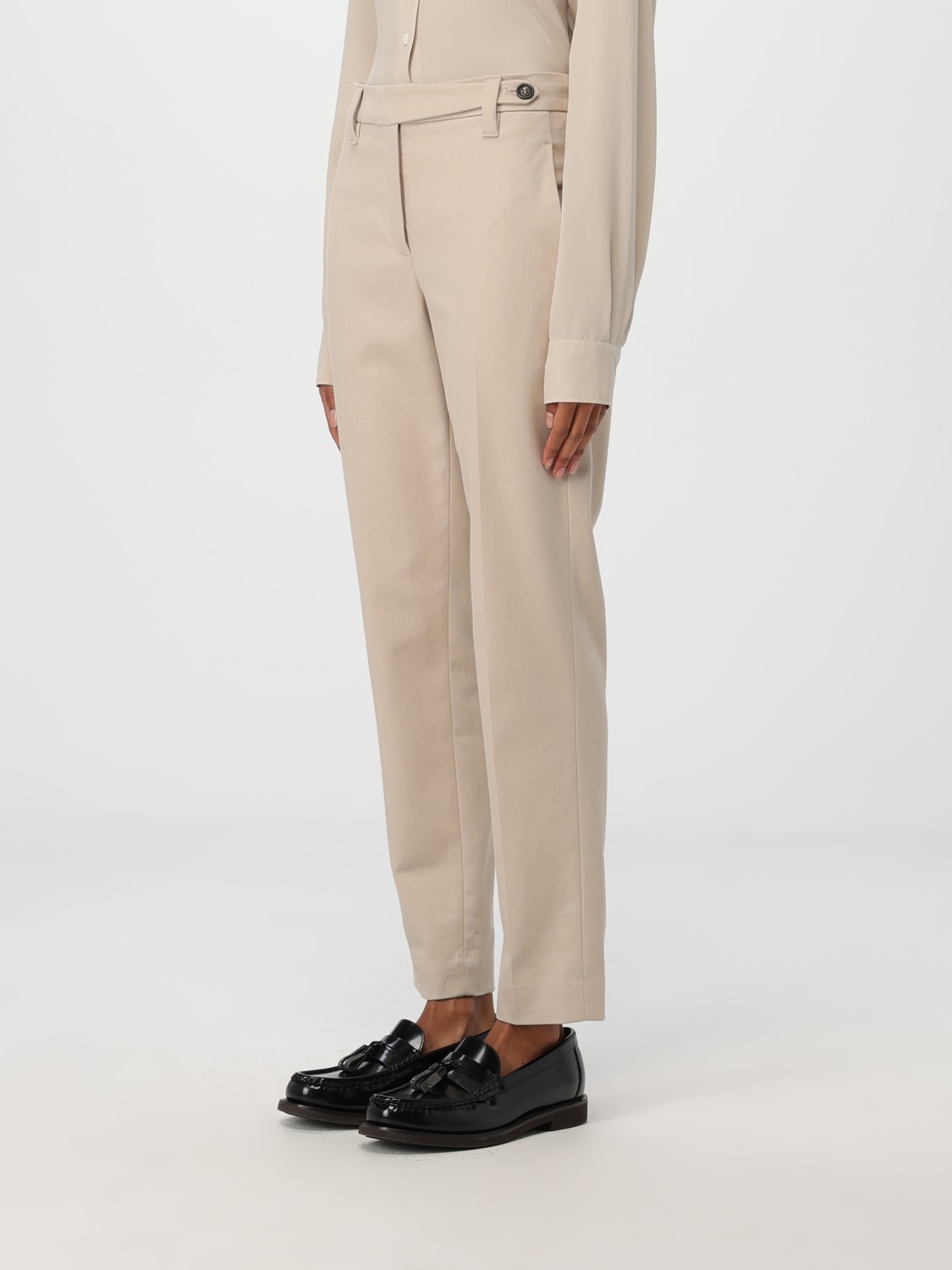 Giglio Pantalone Brunello Cucinelli in cotone stretch Nuovo
