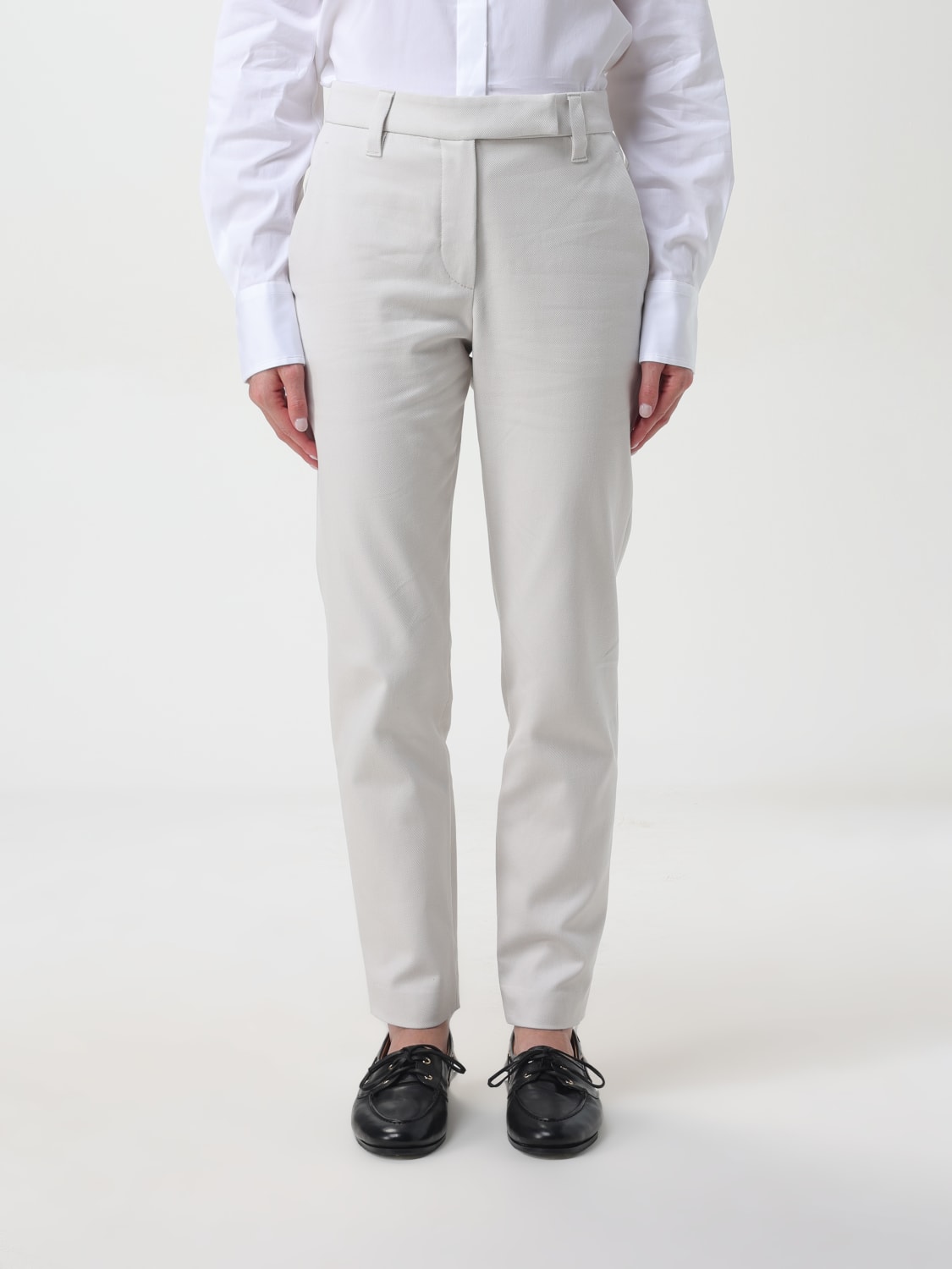 Giglio Pantalone Brunello Cucinelli in cotone Prezzo Ridotto