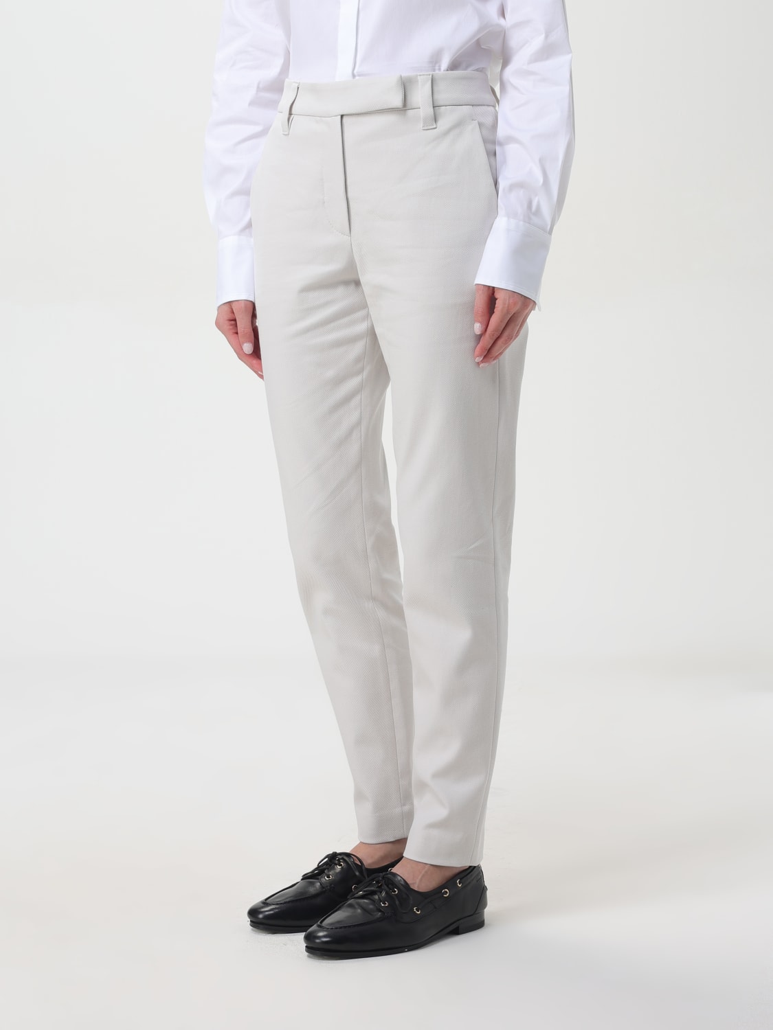Giglio Pantalone Brunello Cucinelli in cotone Prezzo Ridotto