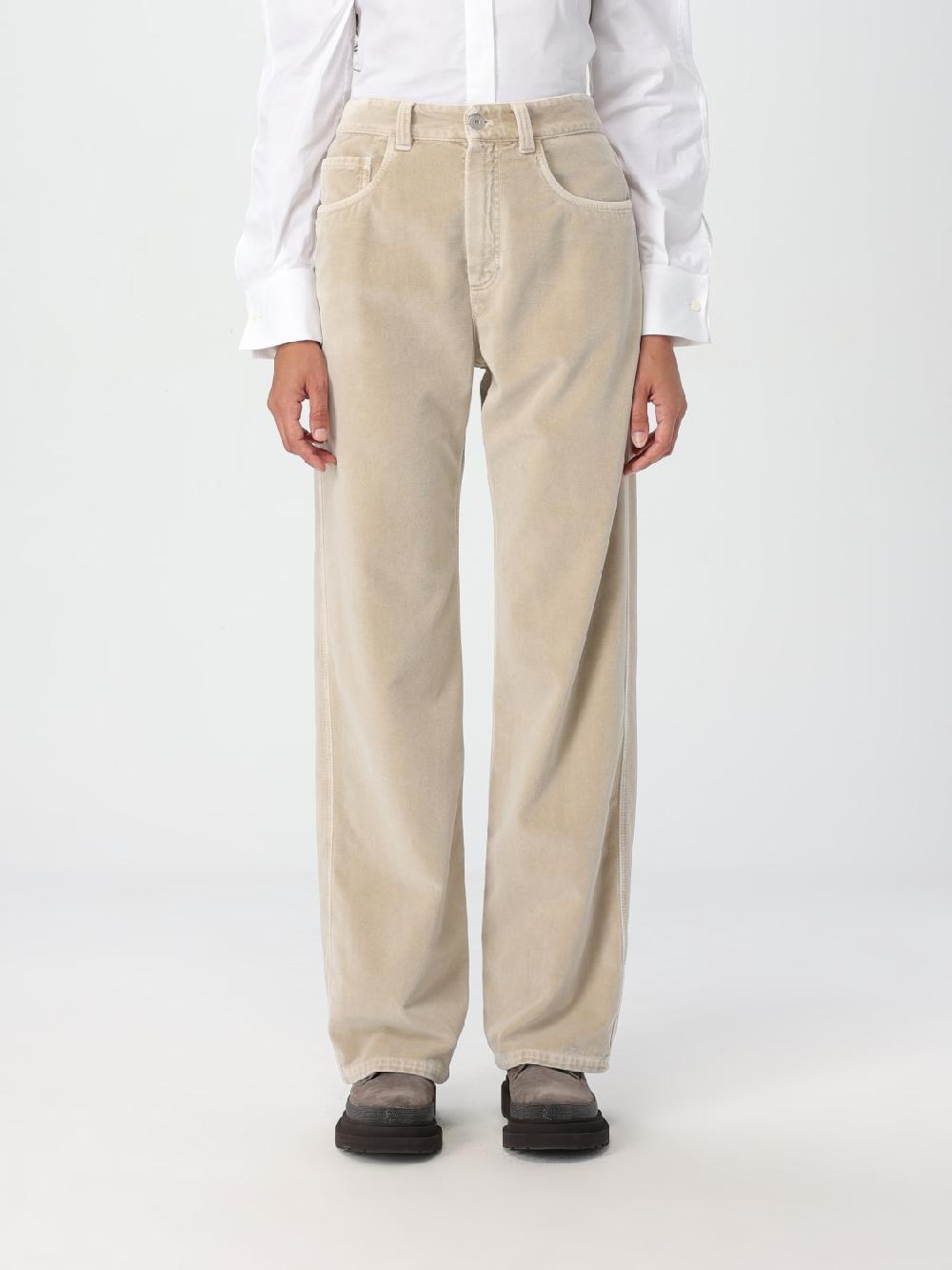 Giglio Pantalone Brunello Cucinelli in ciniglia di cotone Vendita Economica